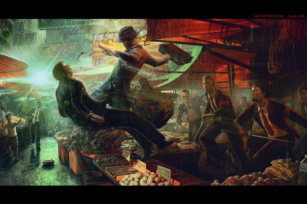 Shadowrun Cyberpunk Artwork 1200x797