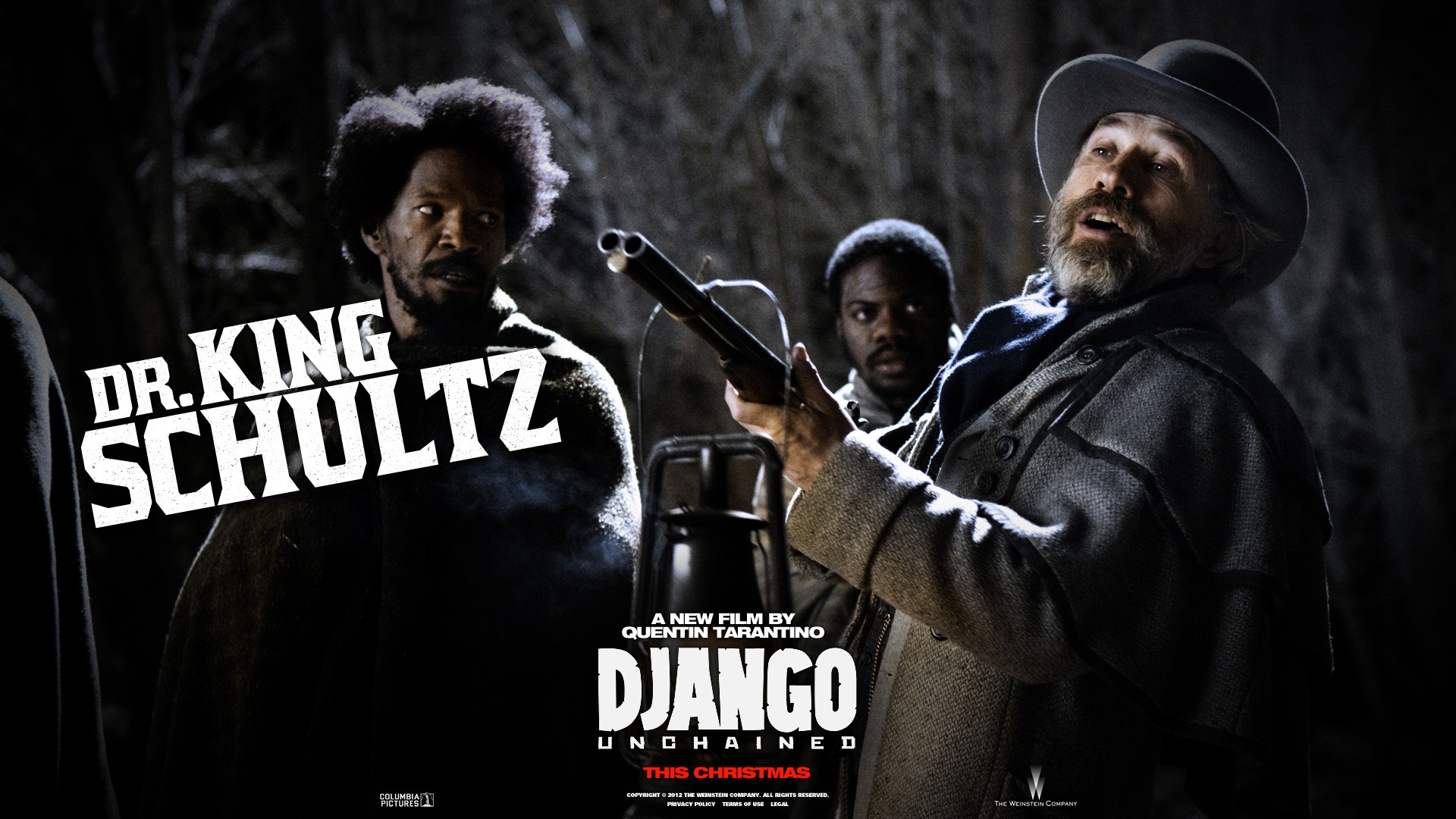 Django Unchained Quentin Tarantino Christoph Waltz Jamie Foxx Movies Movie Poster 1920x1080