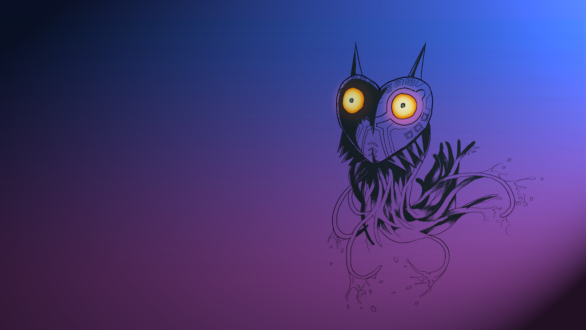 The Legend Of Zelda Majoras Mask The Legend Of Zelda The Legend Of Zelda Majora S Mask Gradient Purp 1920x1080