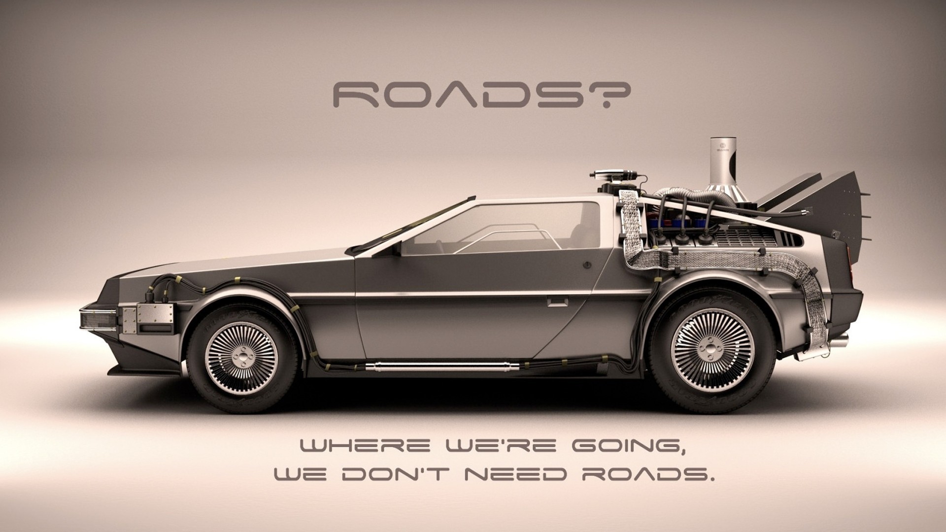Back To The Future Time Machine Vehicle Movies 1985 Year Car DeLorean 1920x1080