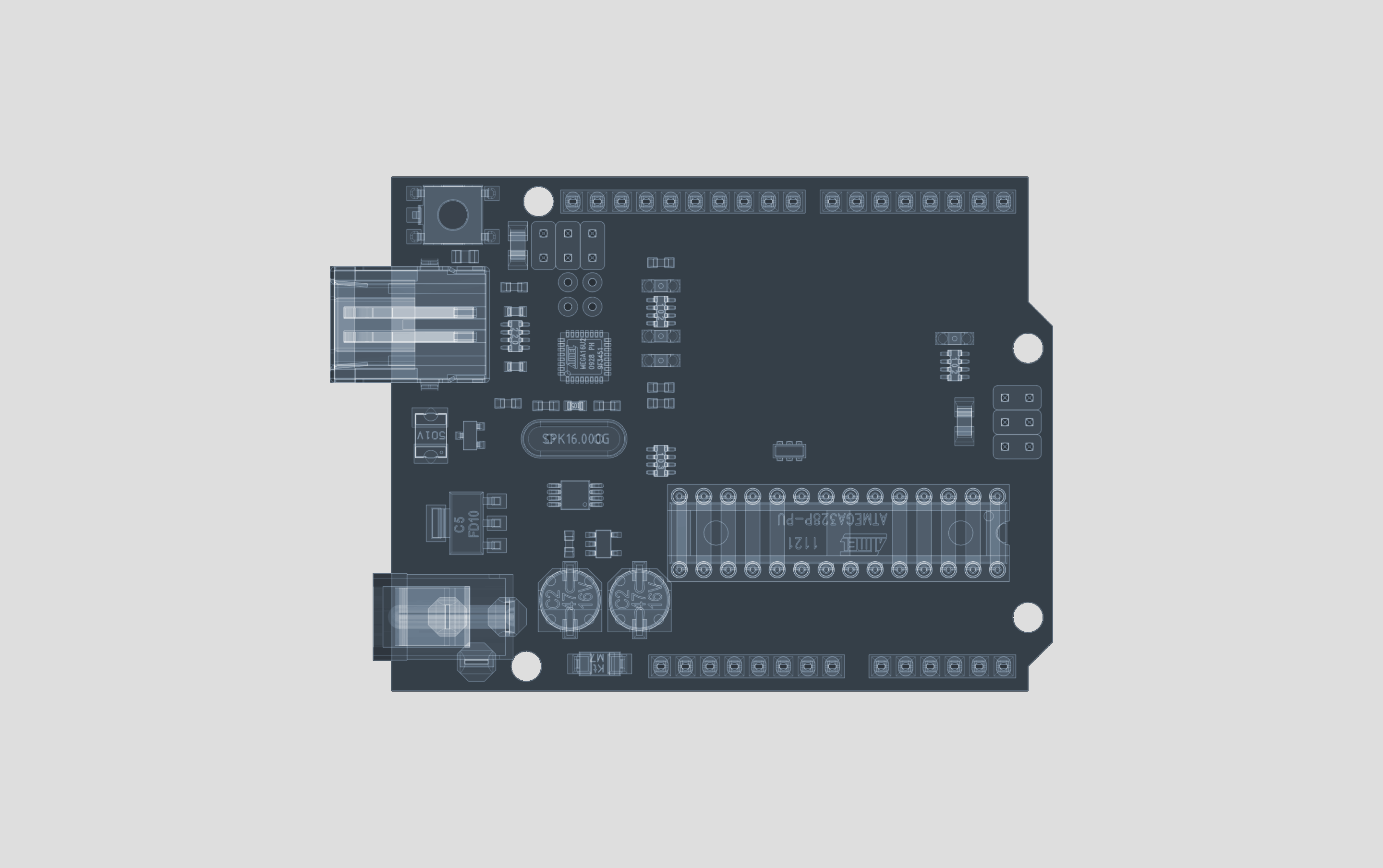 Minimalism X Rays Digital Art Circuit Boards Integrated Circuits ARDUiNO UNO Arduino 2880x1808