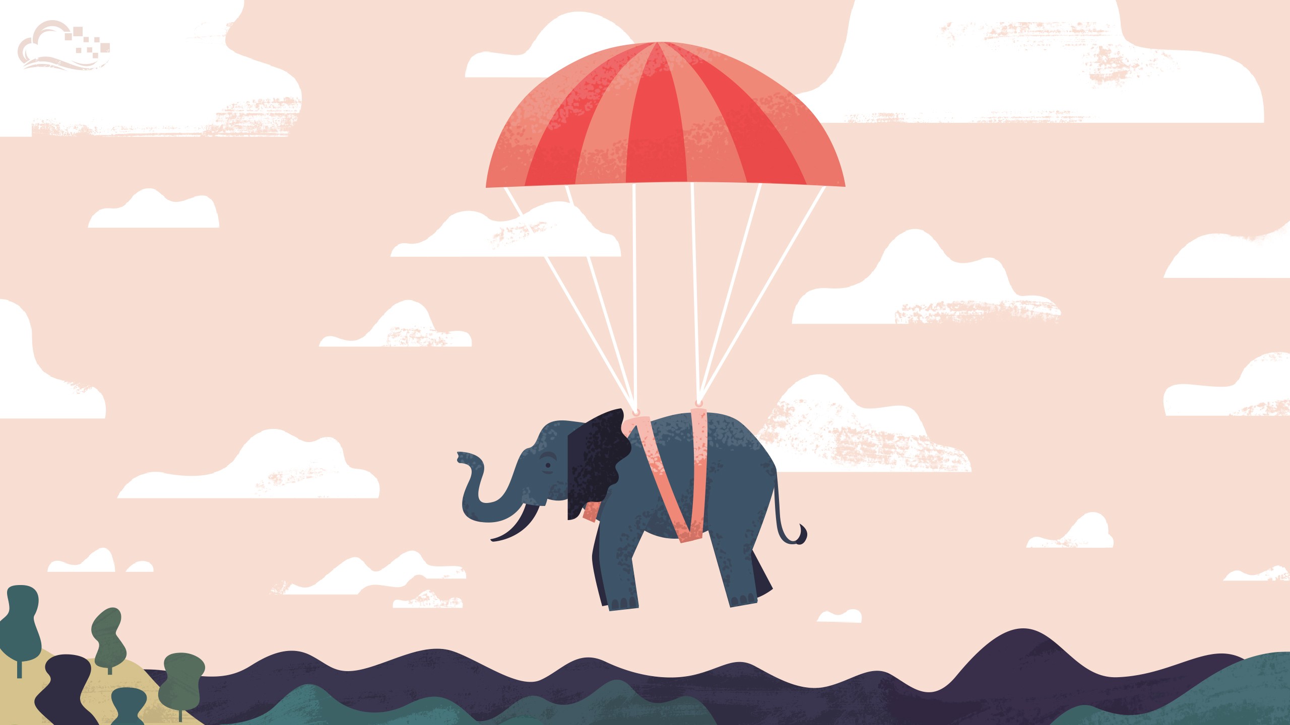 Digitalocean Elephant Minimalism 2560x1440