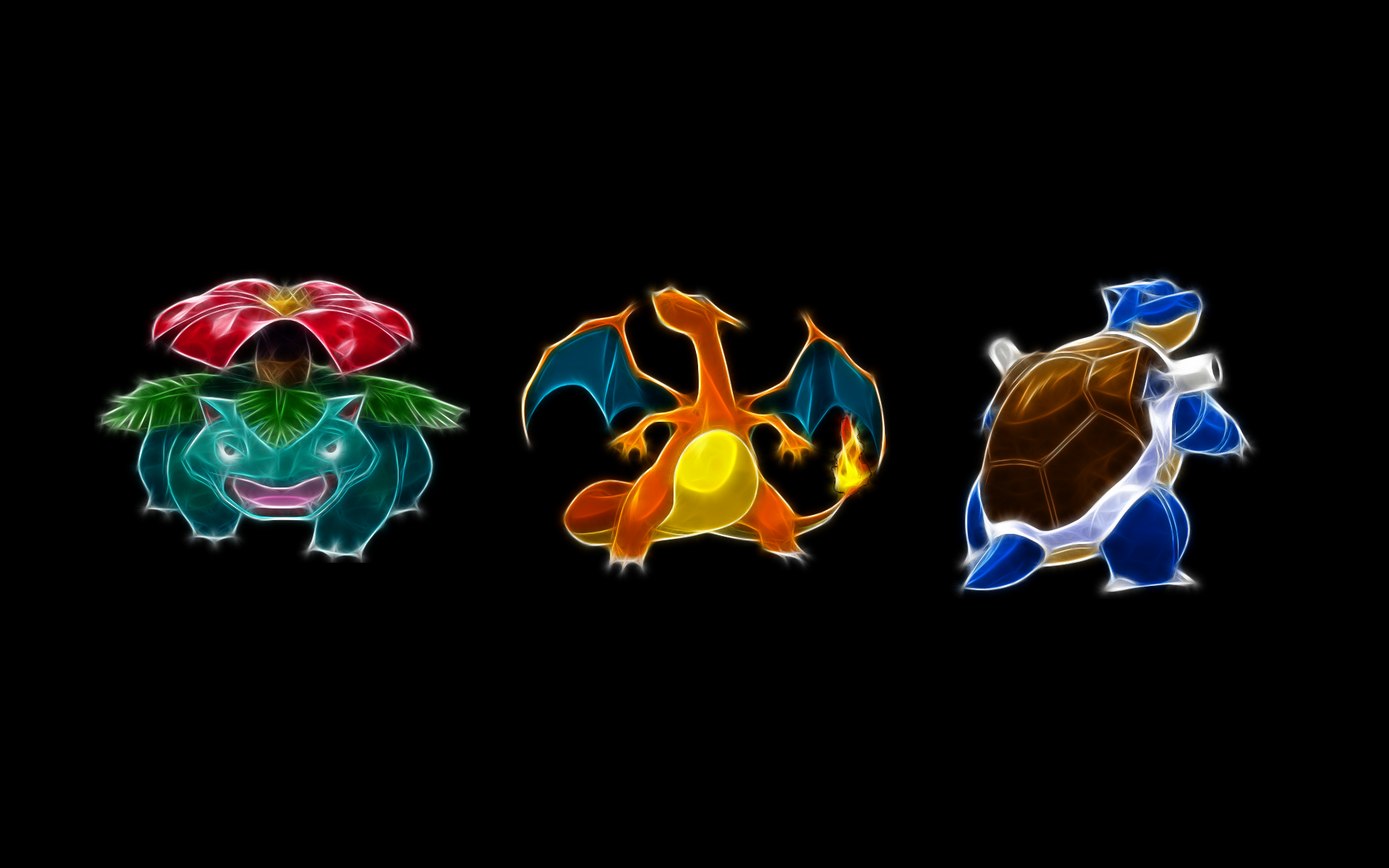 Pokemon Artwork Minimalism Fractalius 1920x1200