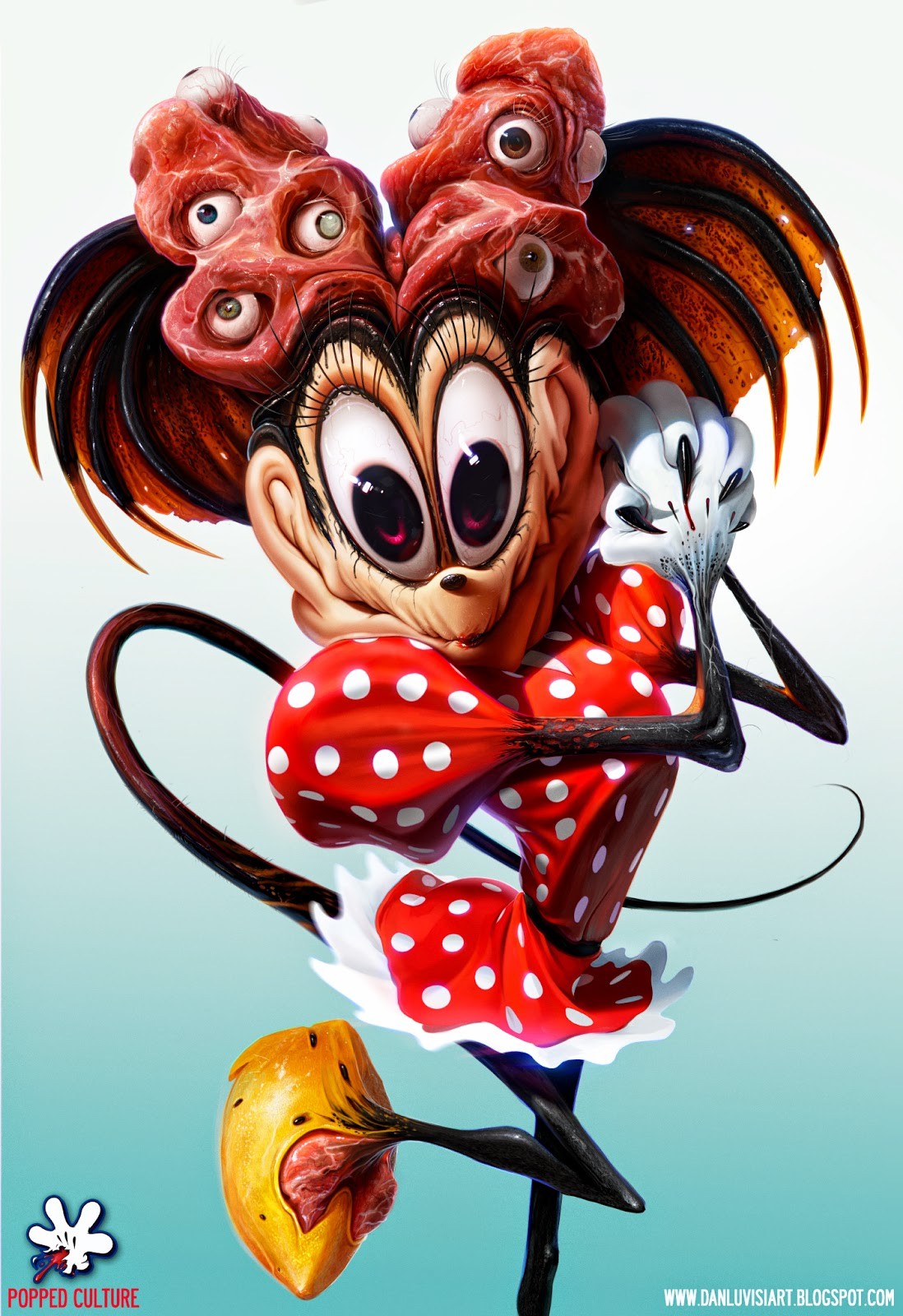 Horror Minnie Mouse Artwork 1098x1600