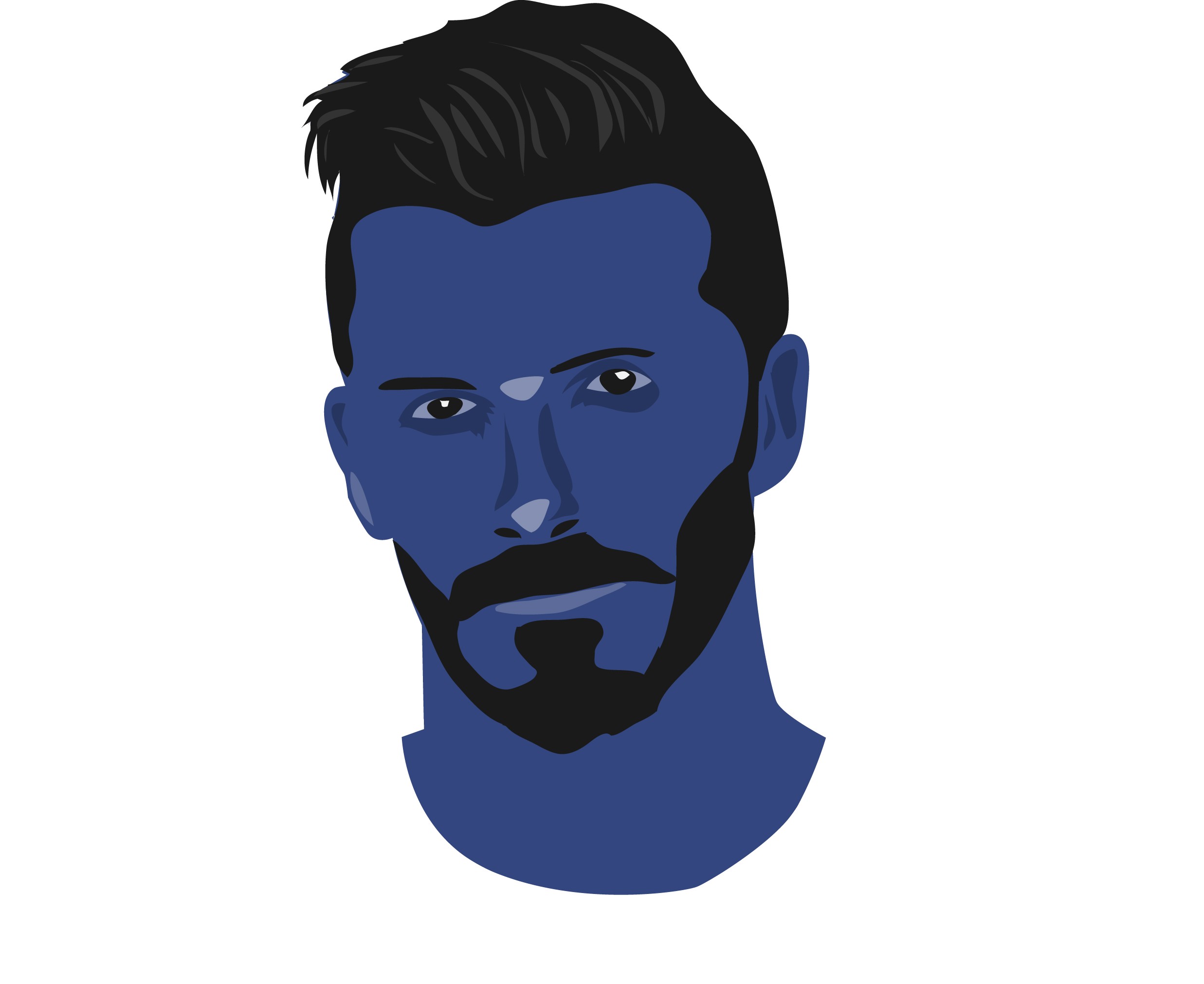 David Beckham Men Photoshop Blue Black Beards 2474x2022