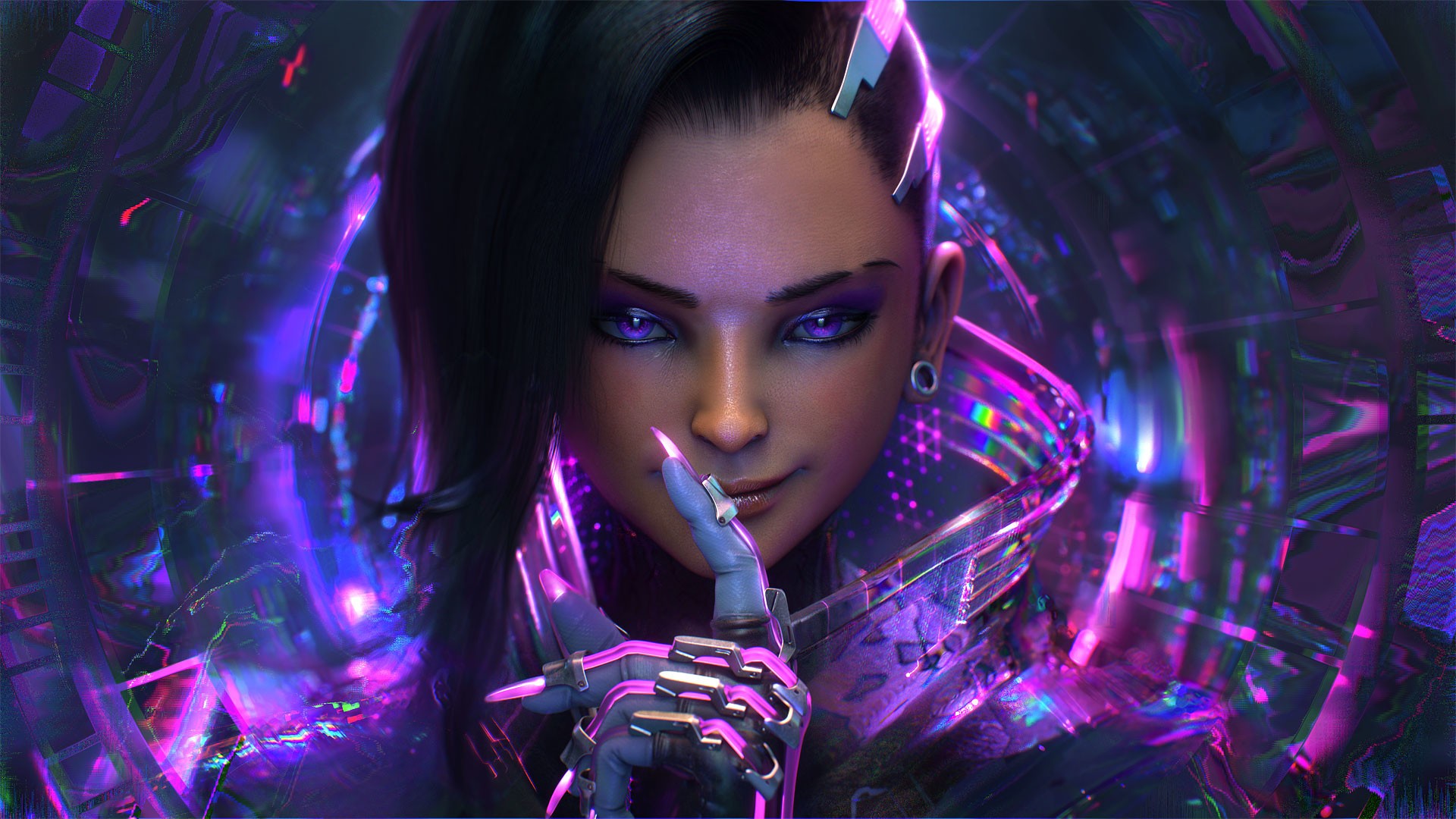 Overwatch Sombra Overwatch Wen JR 1920x1080