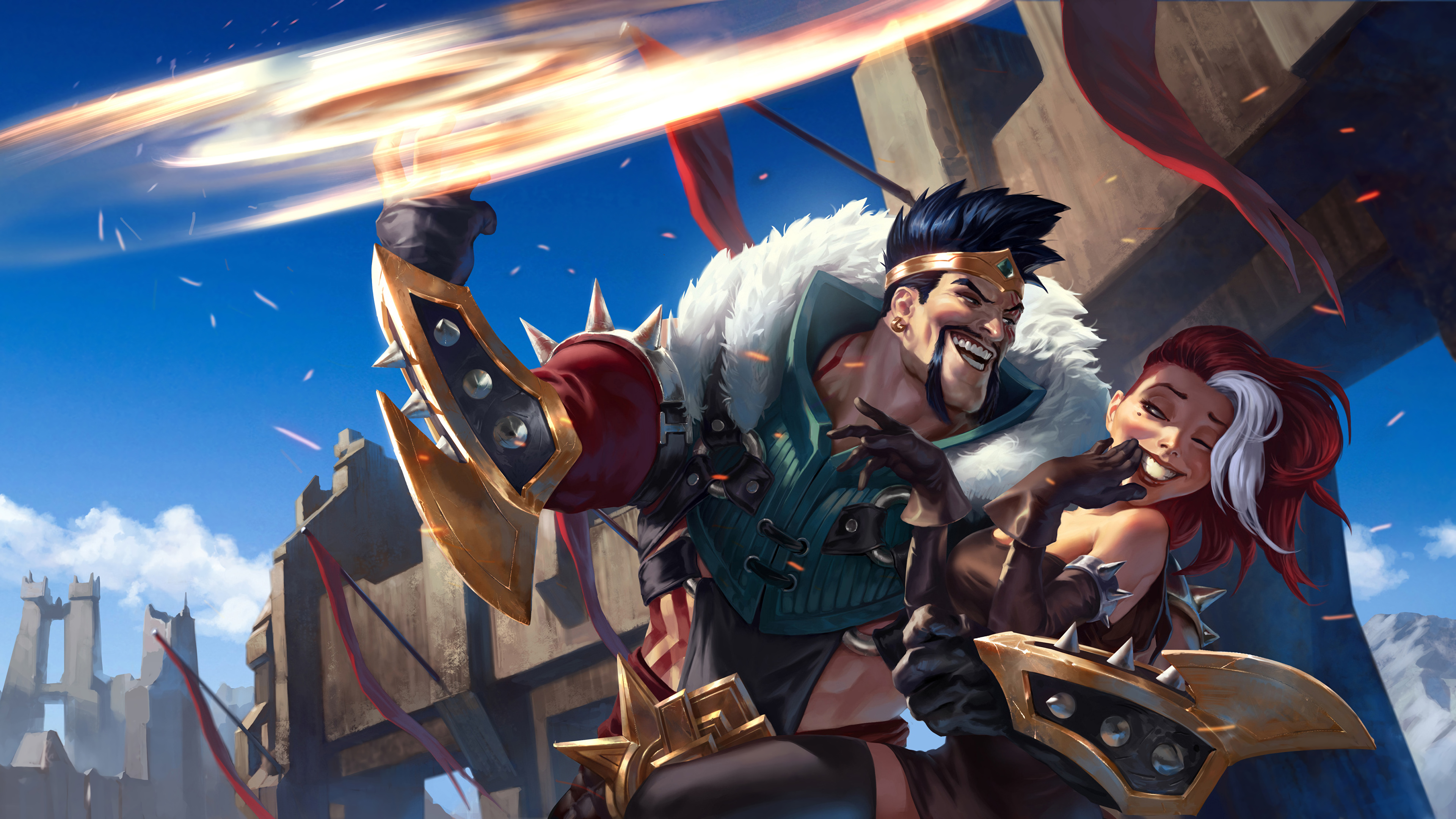 League Of Legends Legends Of Runeterra PC Gaming Fantasy Art Draven 3840x2160