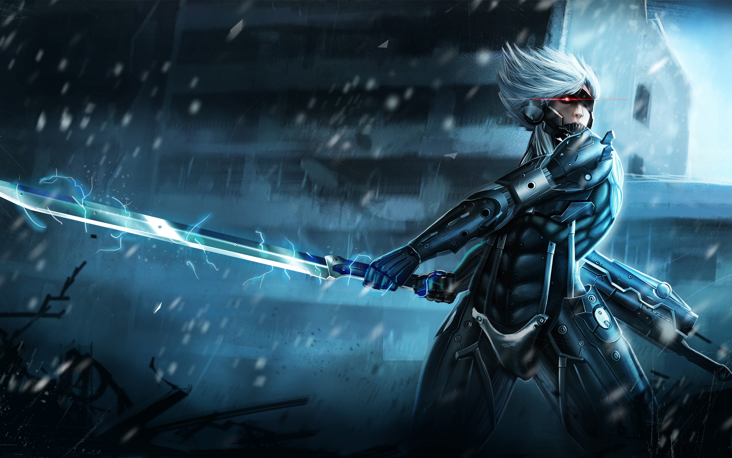 Metal Gear Rising Revengeance Sword Cyan 2880x1800