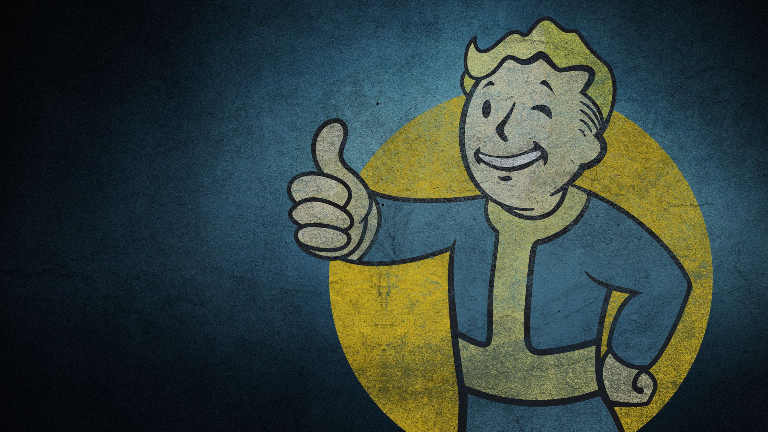 Vault Boy Fallout Fallout 3 Video Games Thumbs Up 2560x1440