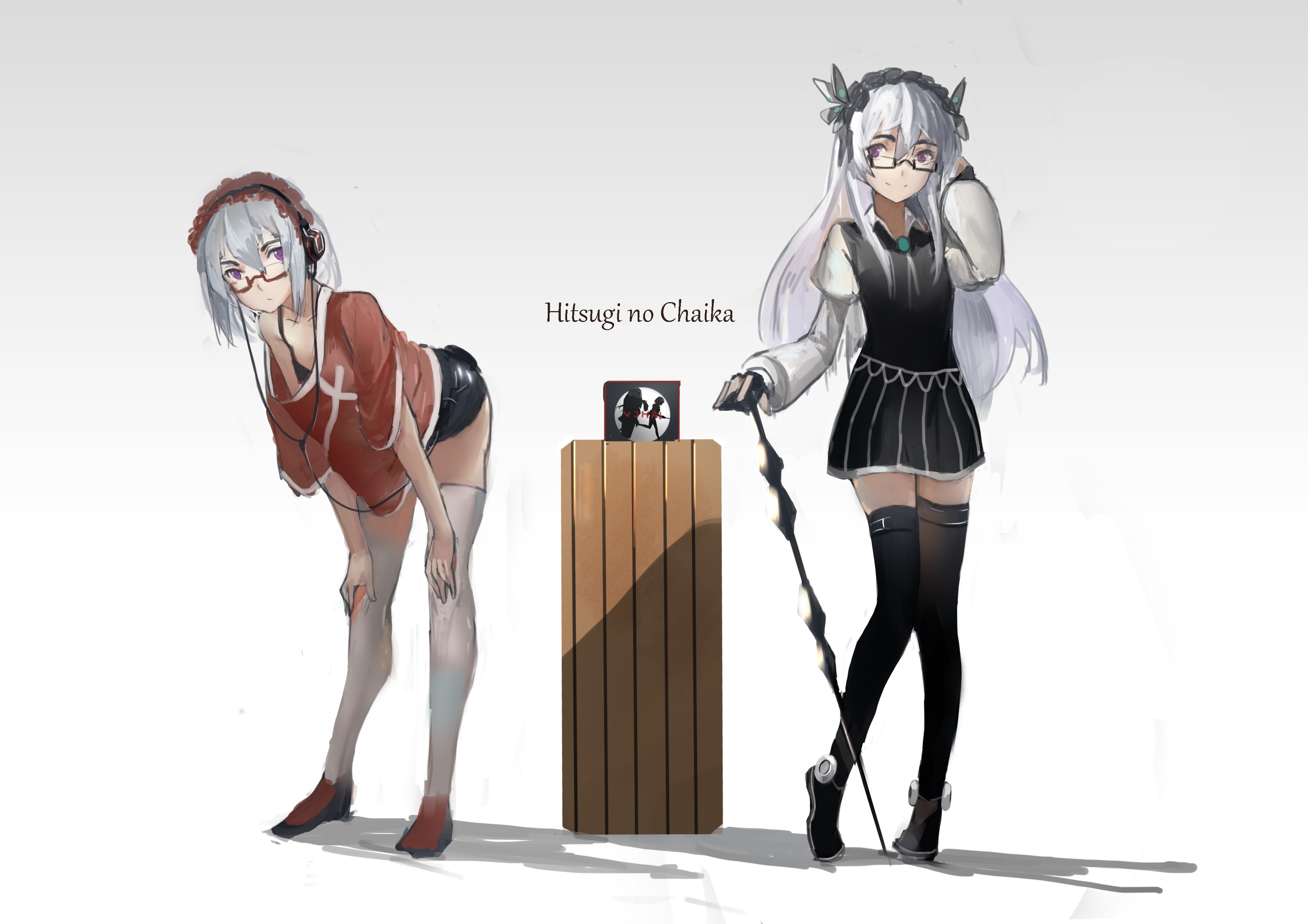 Hitsugi No Chaika Anime Girls Chaika Trabant Chaika Bogdan 2D Black Dress Silver Hair Long Hair Shor 3508x2480