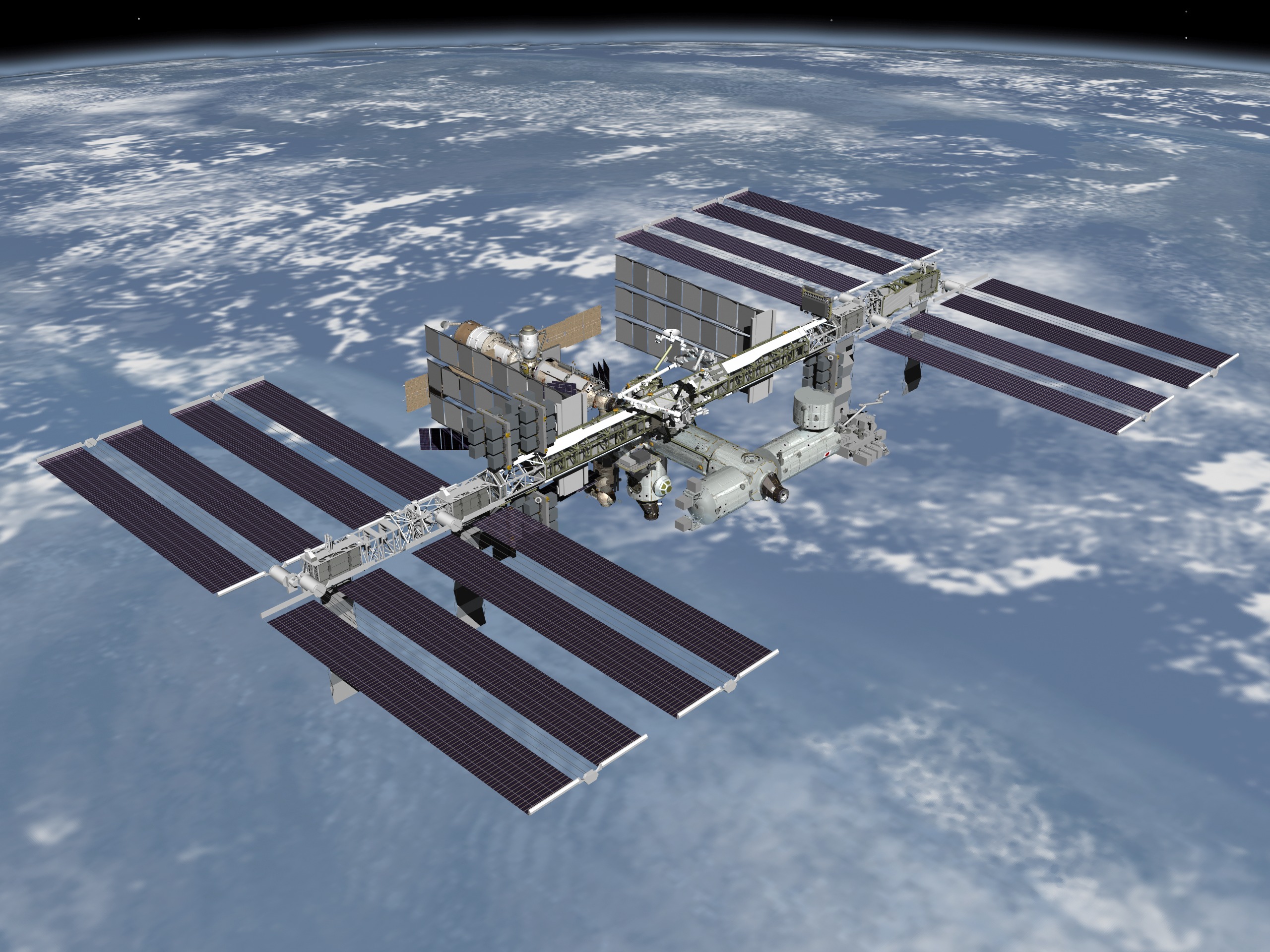 Space International Space Station Satellite 2560x1920