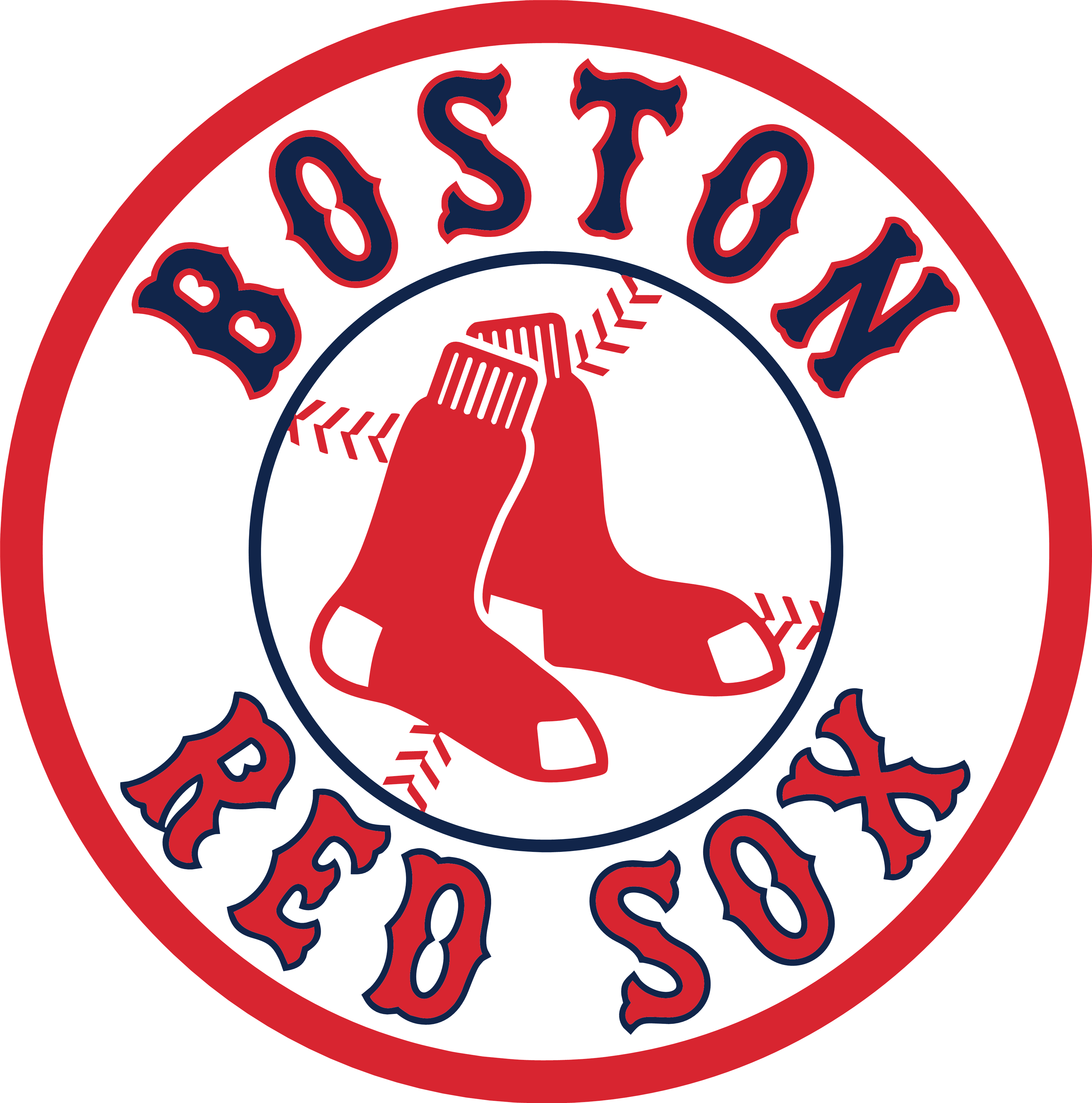 Boston Red Sox Red Sox Logotype Simple Background Logo 3544x3580
