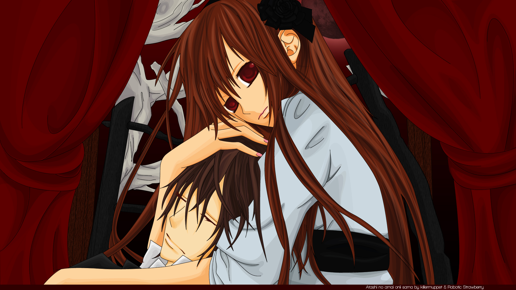 Yuki Cross Yuki Kuran Kaname Kuran Sleeping Hug 2048x1152