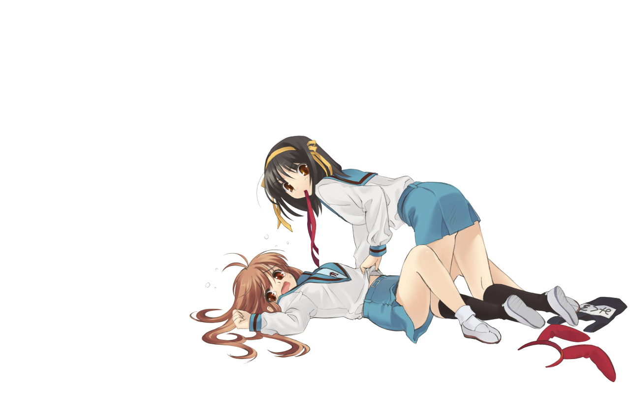 The Melancholy Of Haruhi Suzumiya Anime Girls Suzumiya Haruhi Asahina Mikuru 1280x800