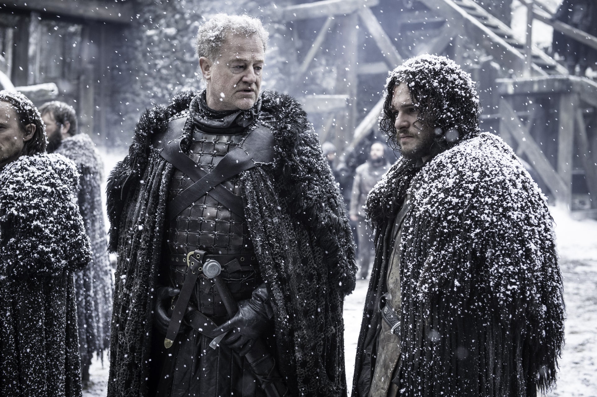 Game Of Thrones John Snow Alliser Thorne Kit Harington Owen Teale 1920x1278