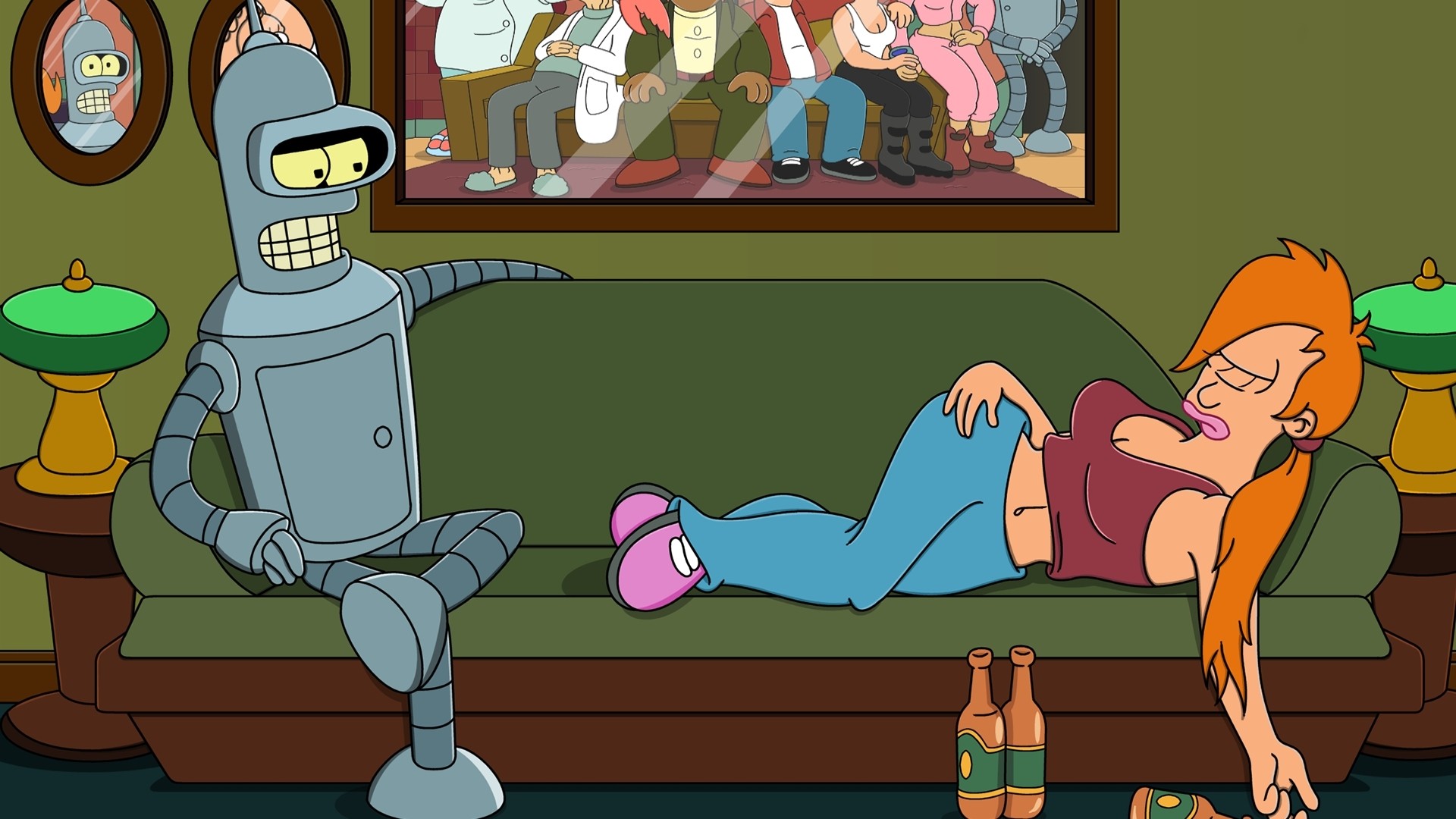 Futurama Bender Turanga Leela 1920x1080