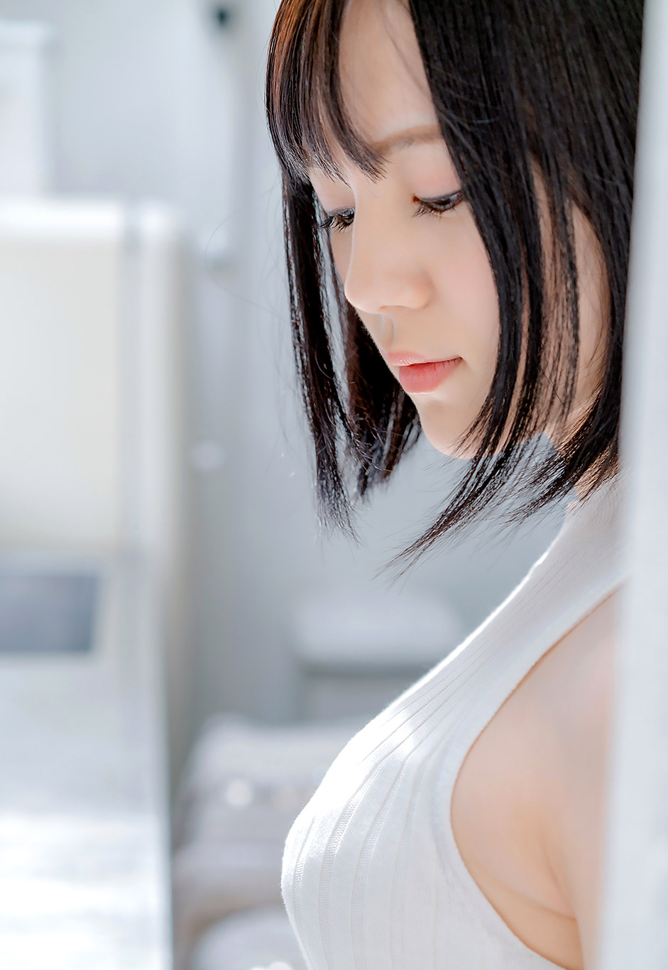 Asian Model Shoulder Length Hair Black Hair Looking At Viewer Japanese Women Japanese Women Remu Suz 941x1366