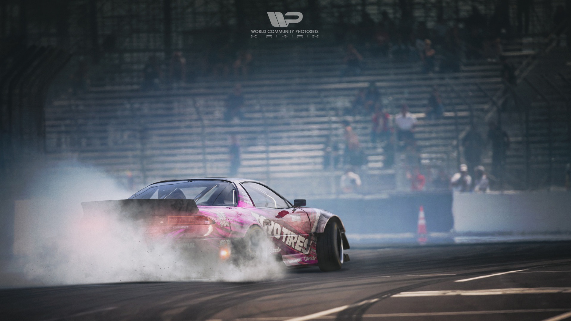 Car Vehicle Smoke Racing Mitsubishi Mitsubishi 3000GT Kalyan Polischuk 1920x1080