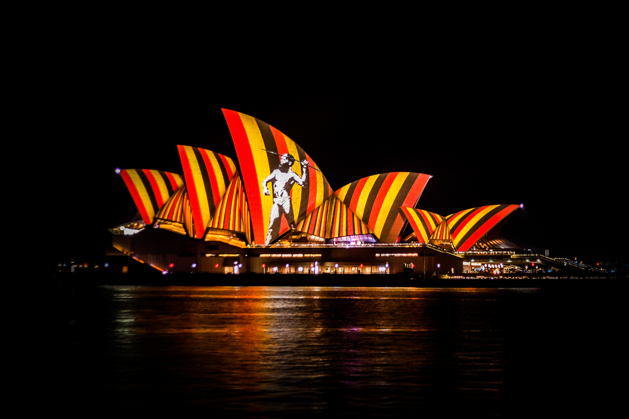 Sydney Australia Night Light Sydney Opera House Building 2048x1365