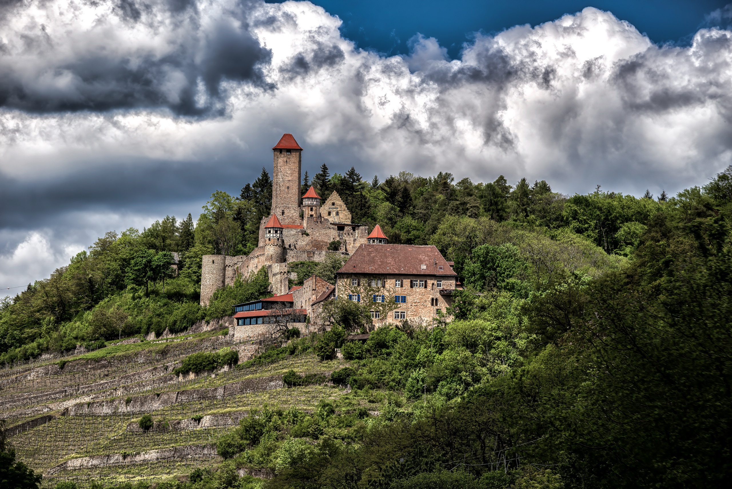 Germany Landscape Building Castle Baden Wurttemberg 2560x1709