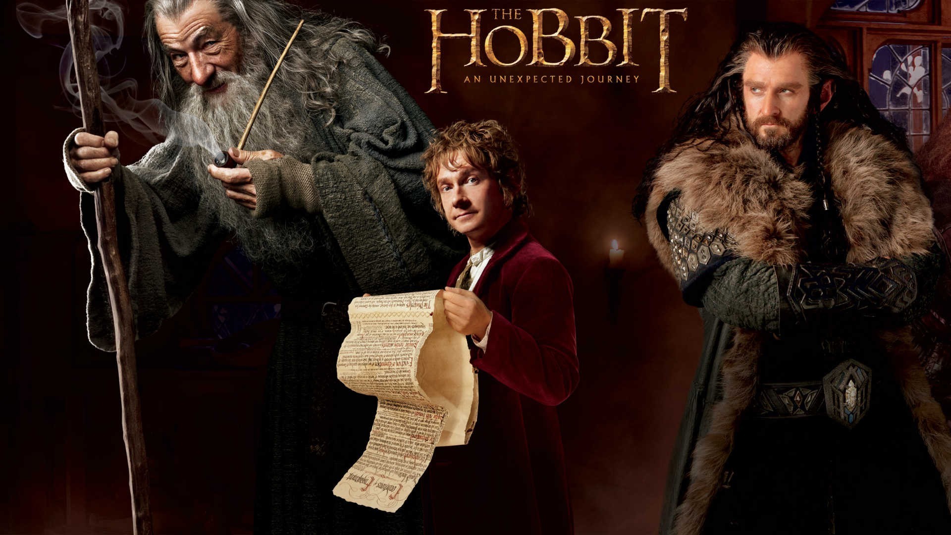 The Hobbit An Unexpected Journey Movies Bilbo Baggins Gandalf Thorin Oakenshield Ian McKellen Richar 1920x1080