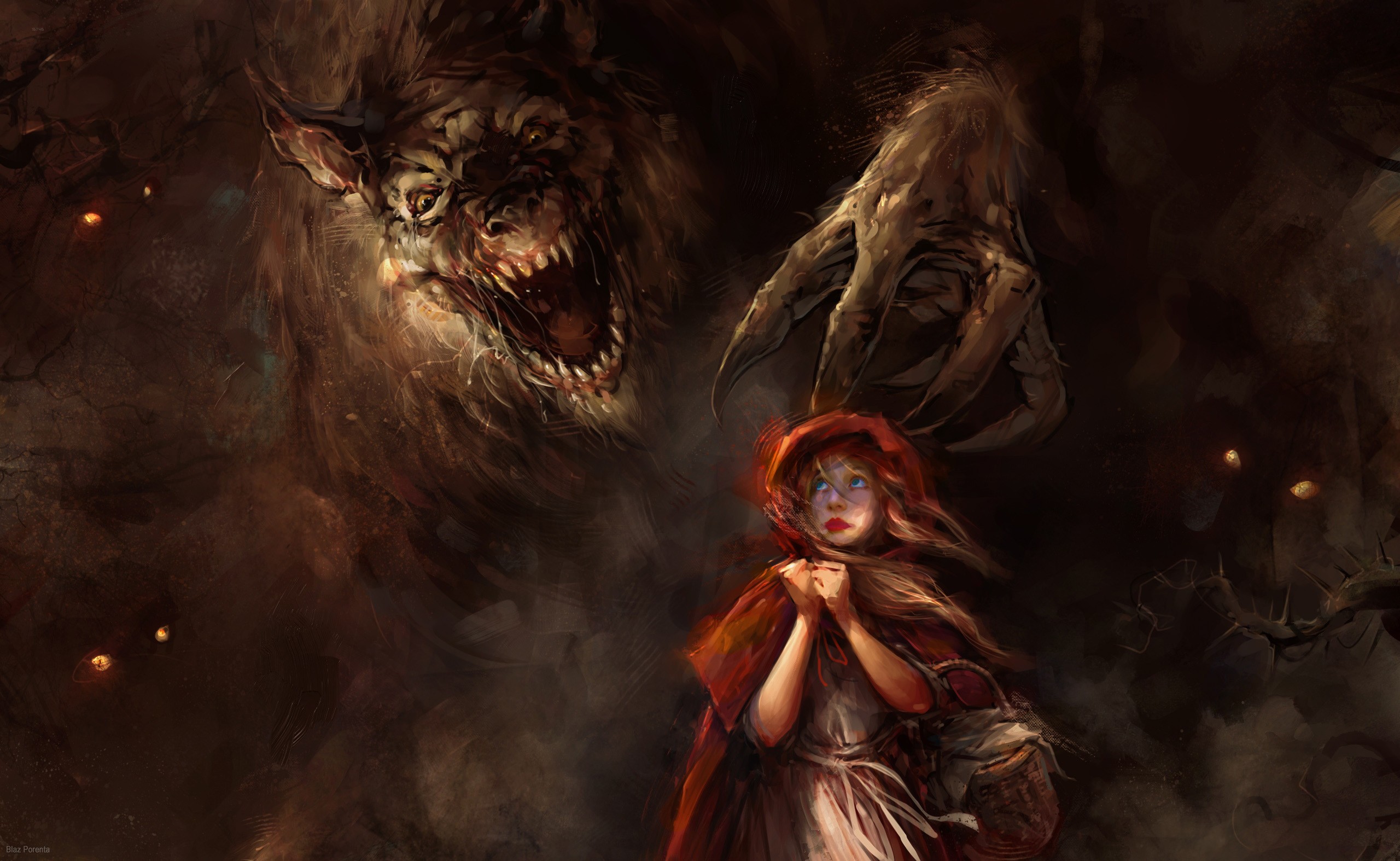 Werewolves Little Red Riding Hood Wolf 2560x1574