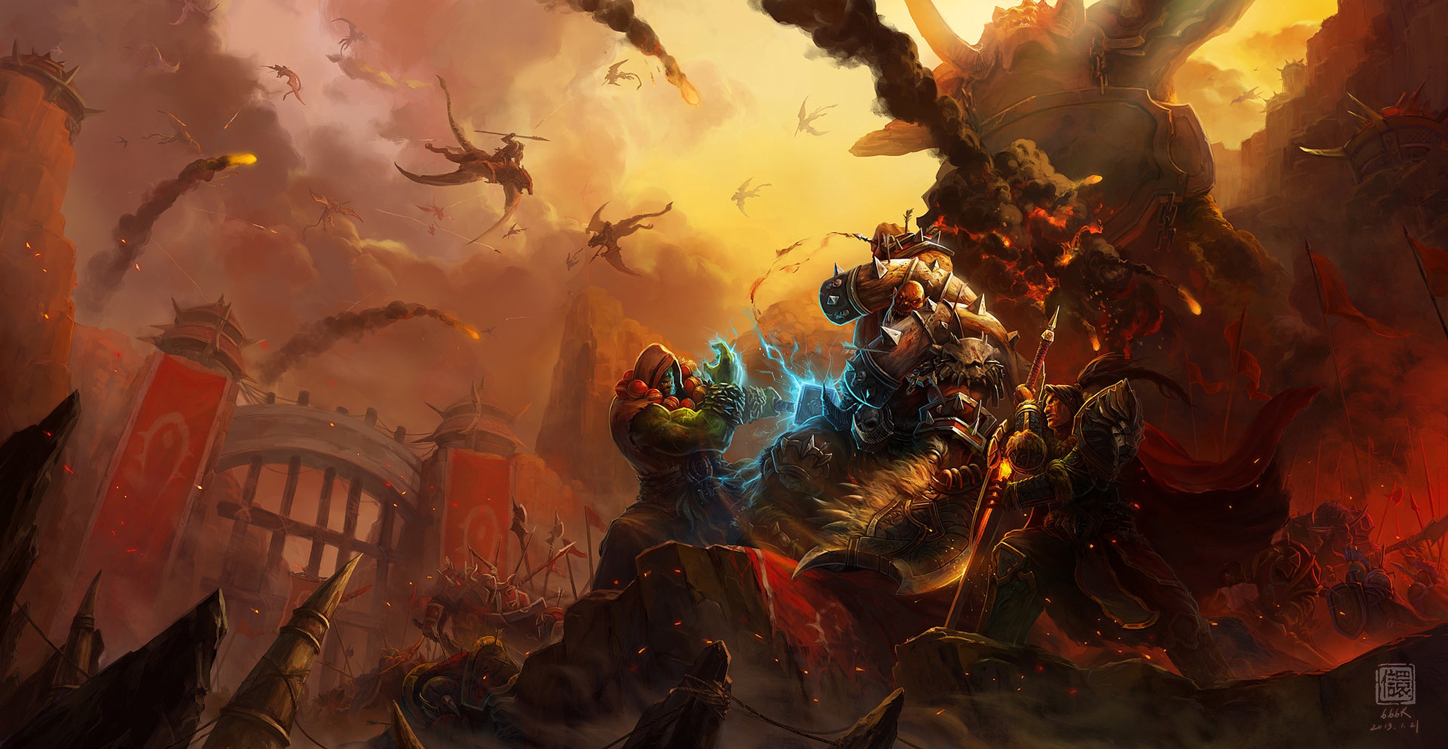 Thrall World Of Warcraft 2089x1080