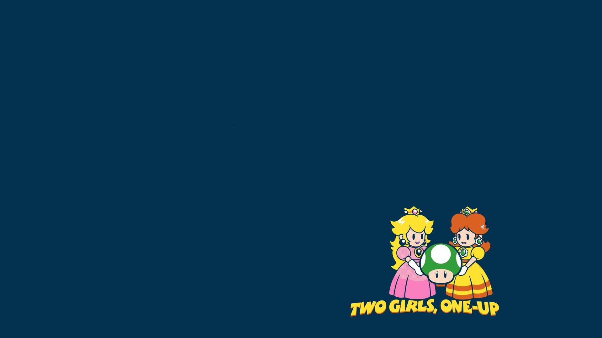 Video Games Women 1 Up Simple Humor Minimalism Super Mario Nintendo 1920x1080