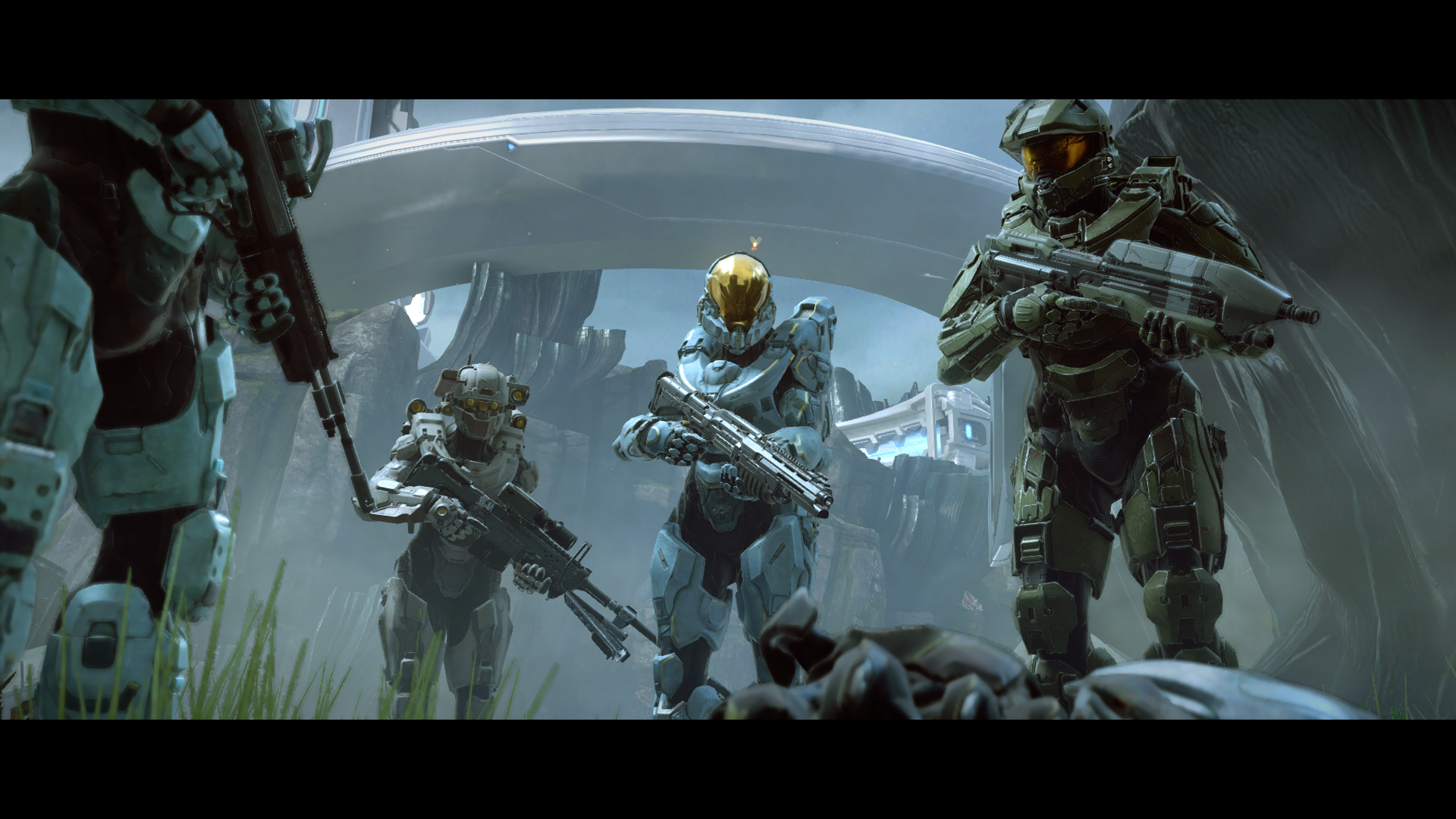 Halo 5 Guardians Master Chief Blue Team UNSC Infinity 1920x1080