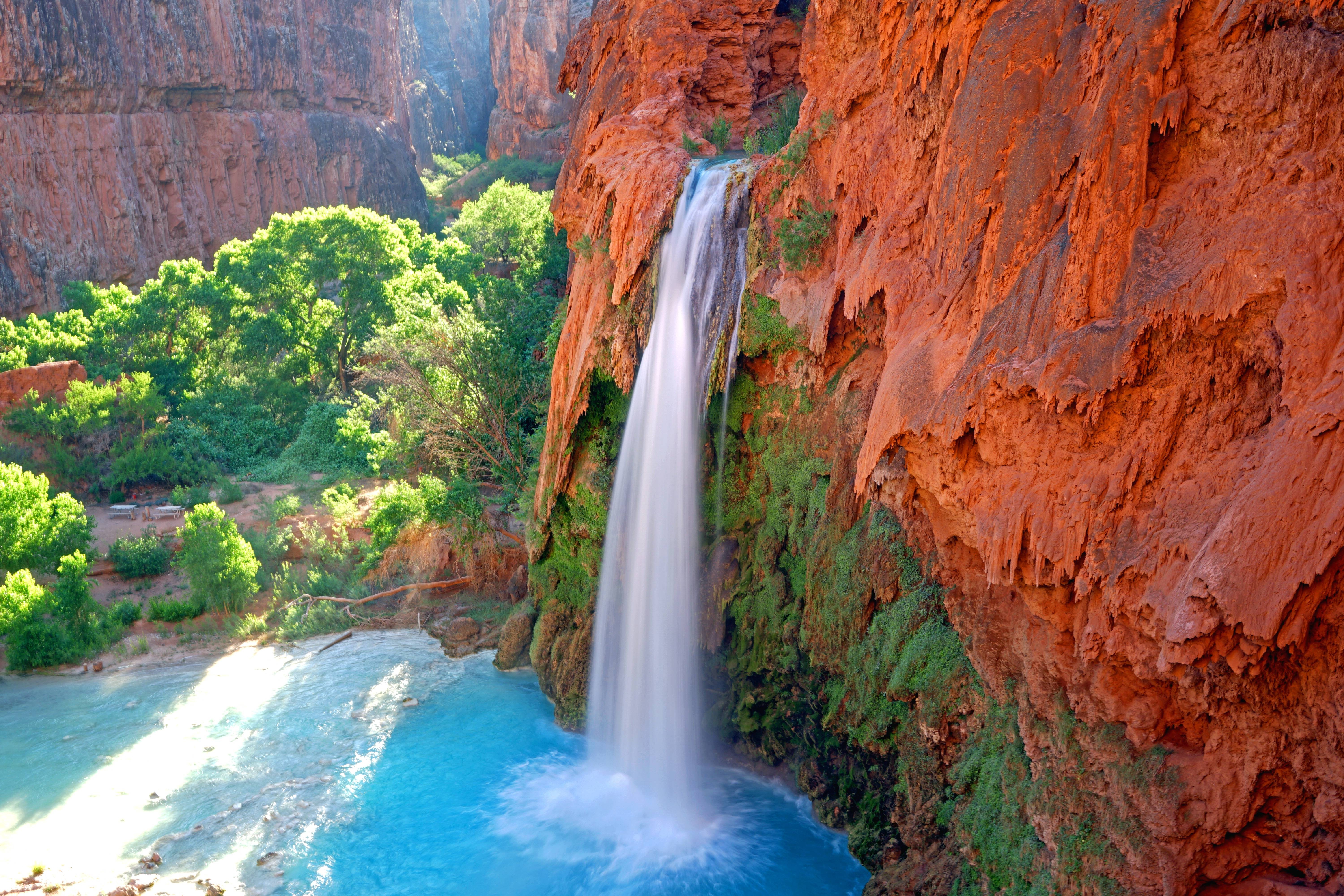 Havasupai Falls Landscape Grand Canyon National Park Arizona 6000x4000