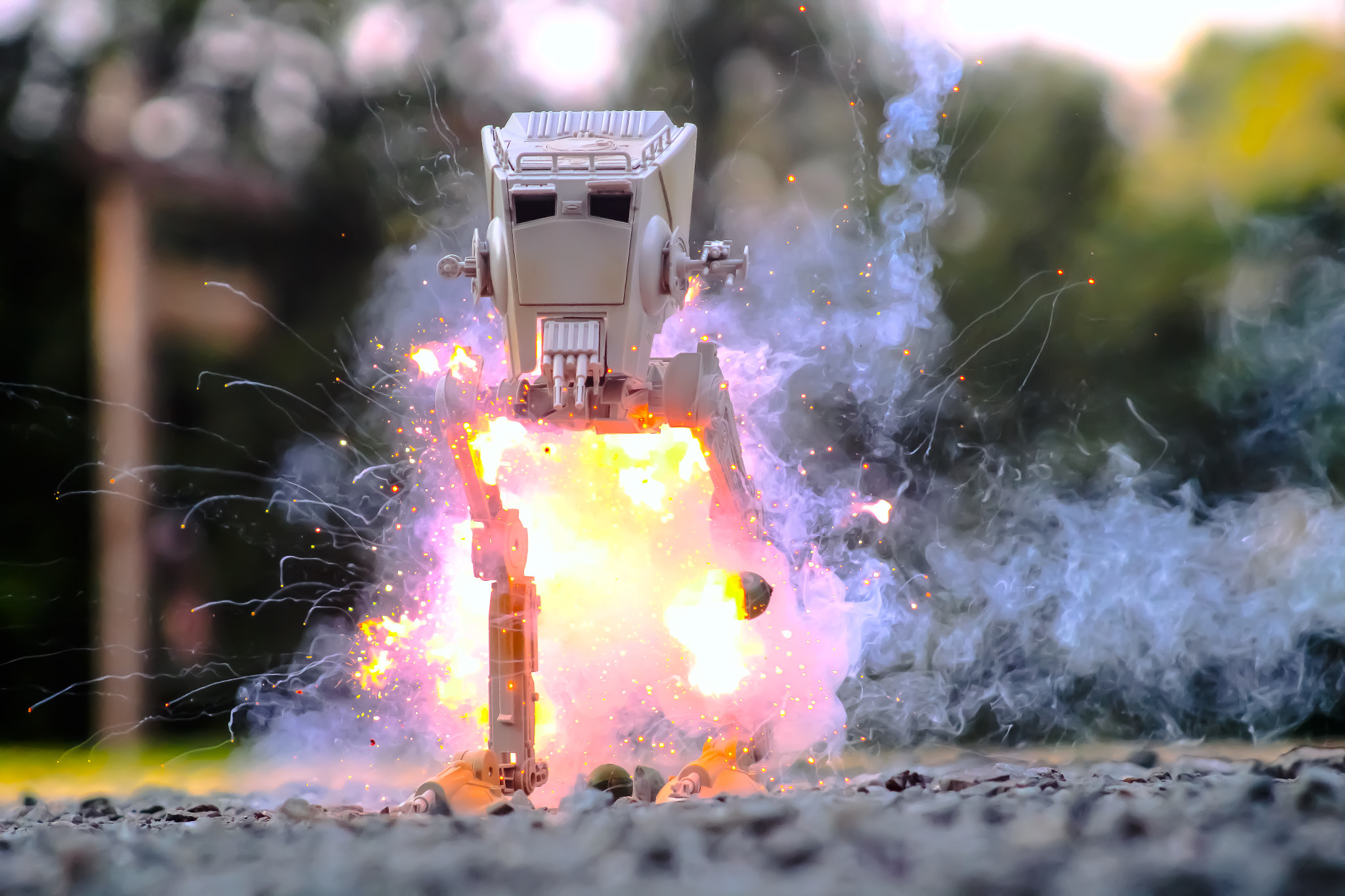 Cody Voss 500px Explosion AT ST Star Wars Toys AT ST Walker 2048x1365