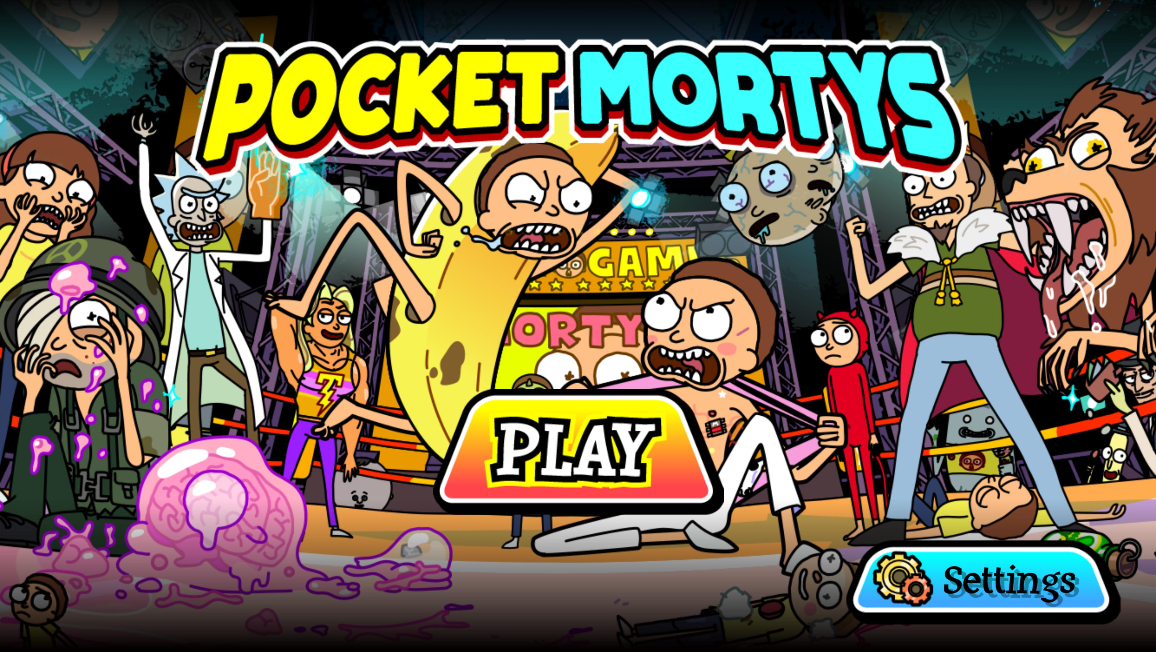 Rick And Morty Rick And Morty Pocket Mortys Morty Smith Rick Sanchez Jerry Smith 3832x2160