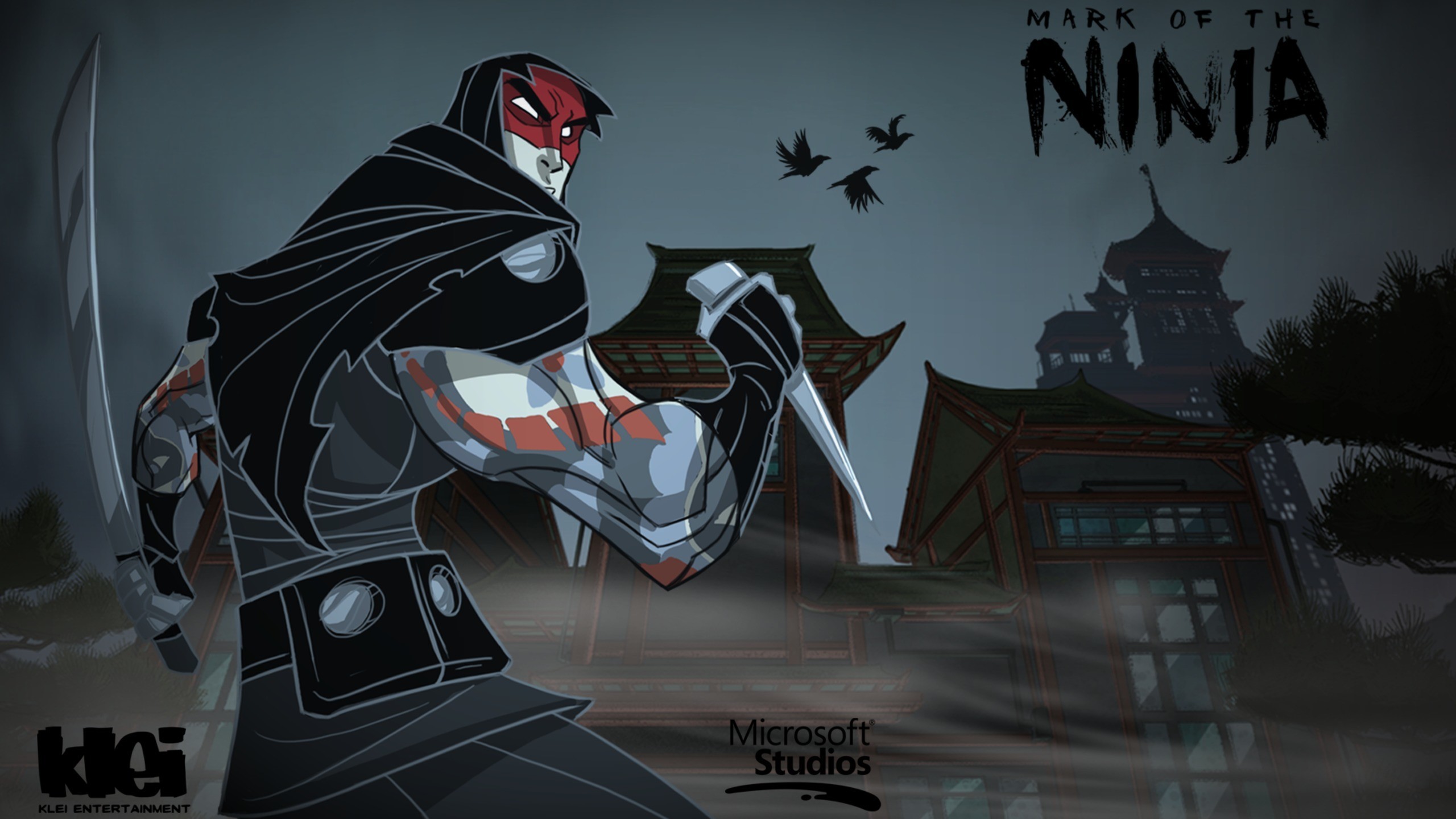 Mark Of The Ninja Video Games Video Game Art 2560x1440