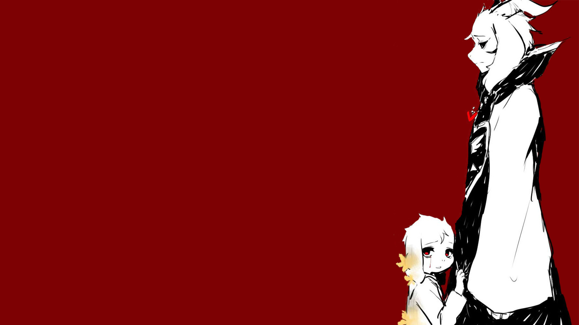 Undertale Asriel Dreemurr Simple Background 1920x1080