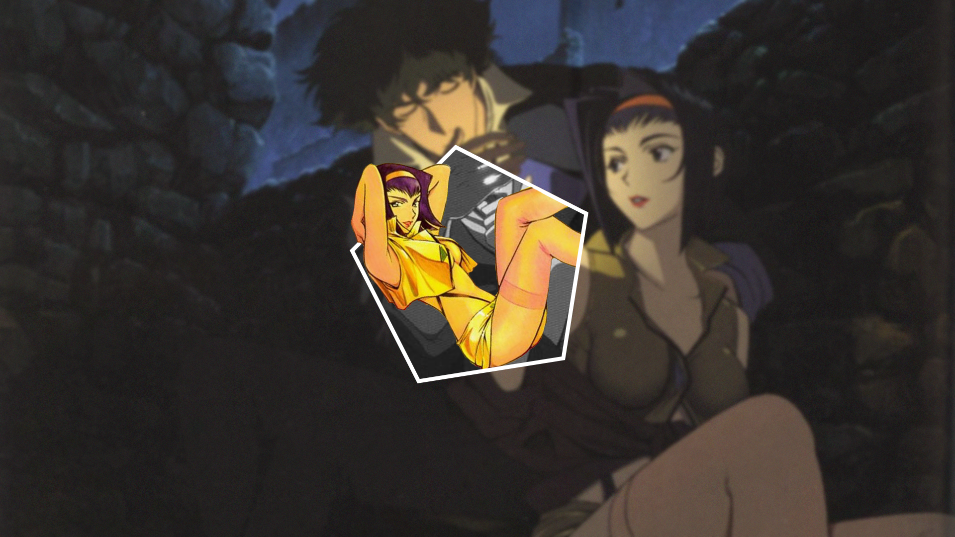 Cowboy Bebop Spike Spiegel Faye Valentine Picture In Picture Piture In Picture Anime Girls Anime Pur 1920x1080
