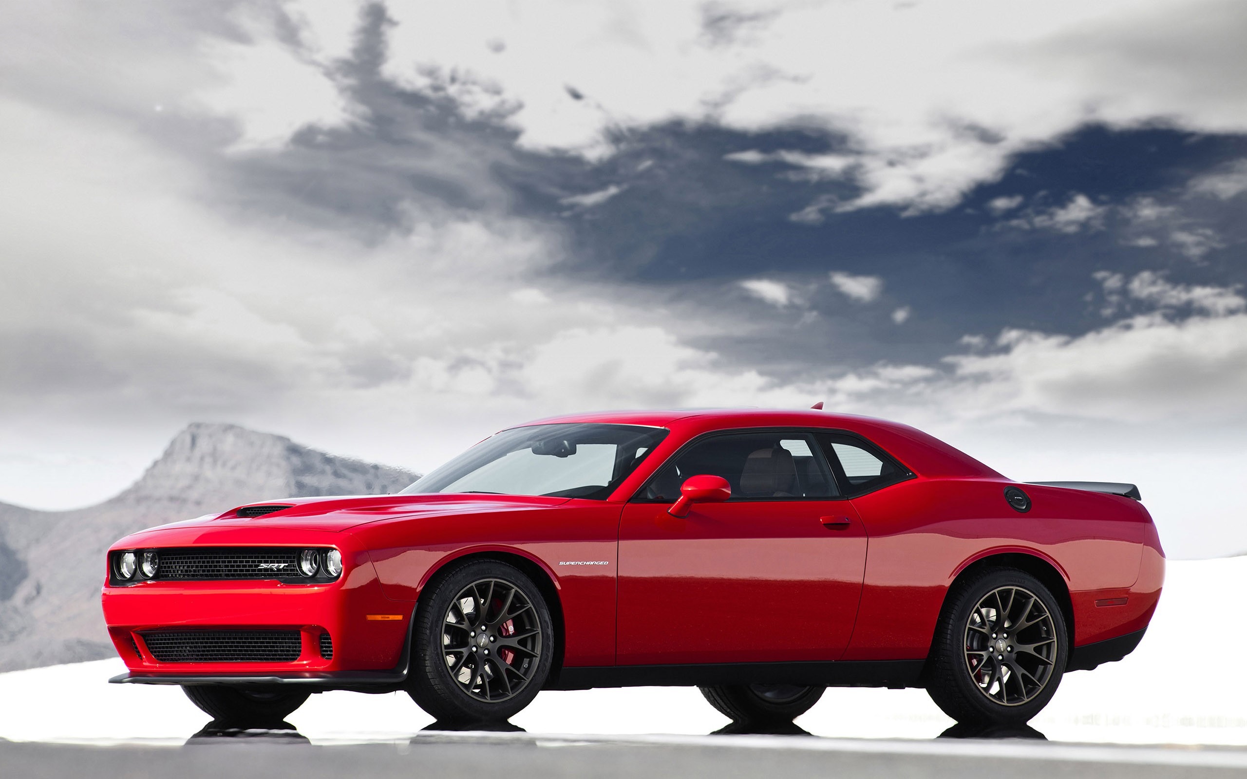 Dodge Challenger Hellcat Car Red Cars Dodge Vehicle 2560x1600