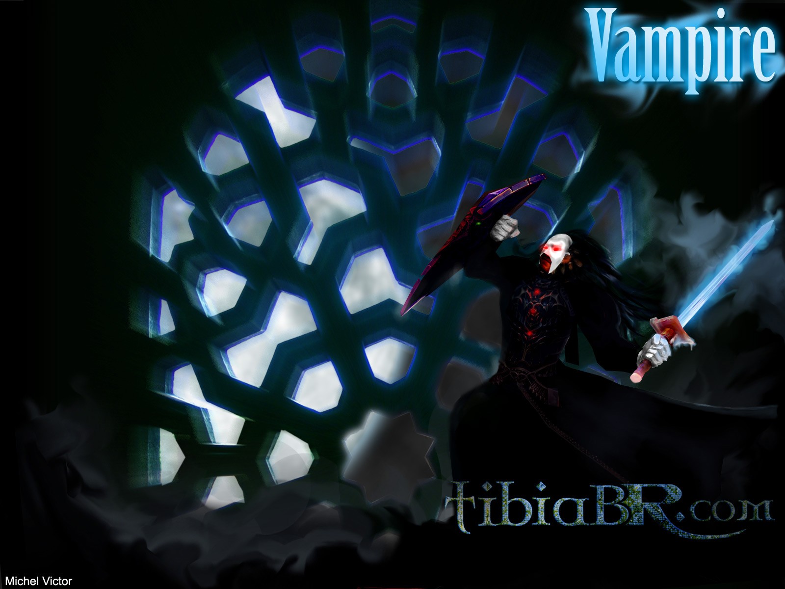 Tibia PC Gaming RPG Warrior Illusive Man Vampires 1600x1200