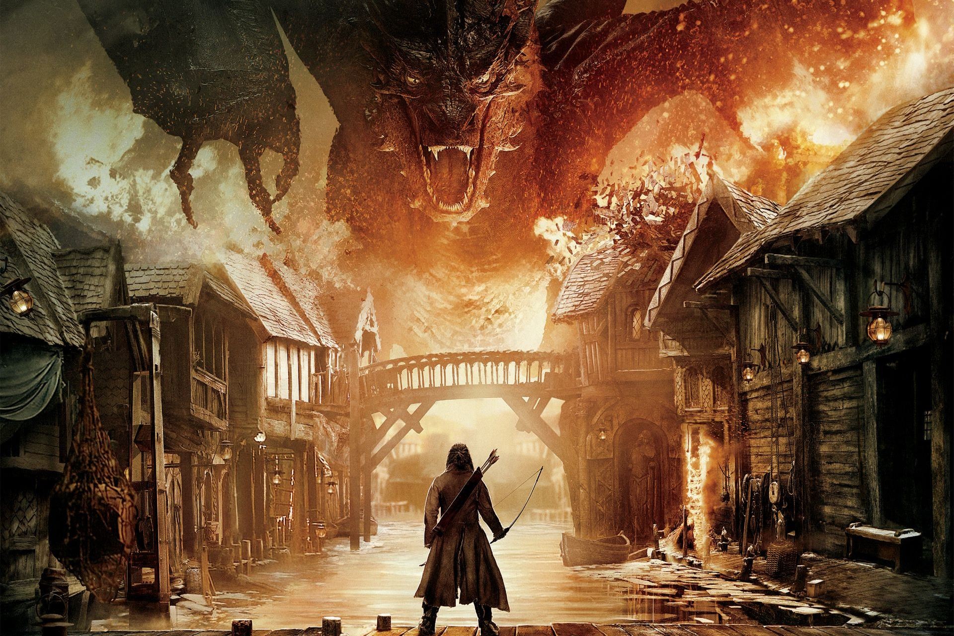 The Hobbit The Battle Of The Five Armies Dragon Smaug The Hobbit Bow 1920x1280