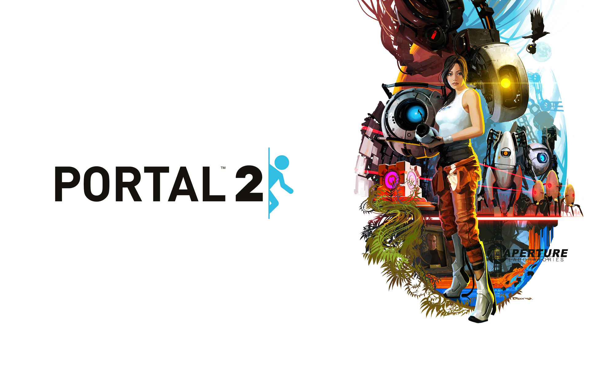 Video Games Portal 2 Chell P Body Atlas Portal GLaDOS Wheatley 1920x1200