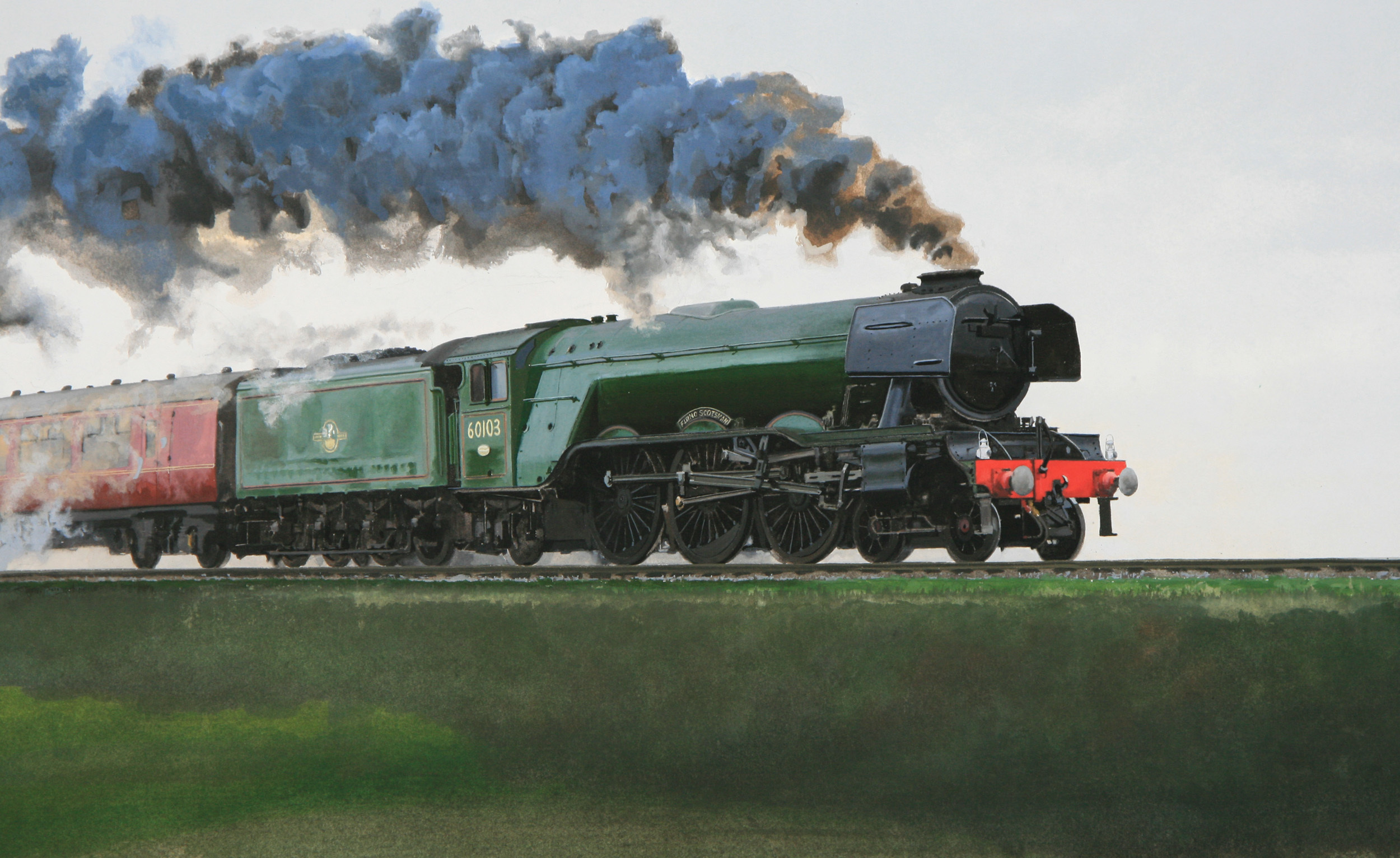 Locomotive Smoke Artistic 2500x1532