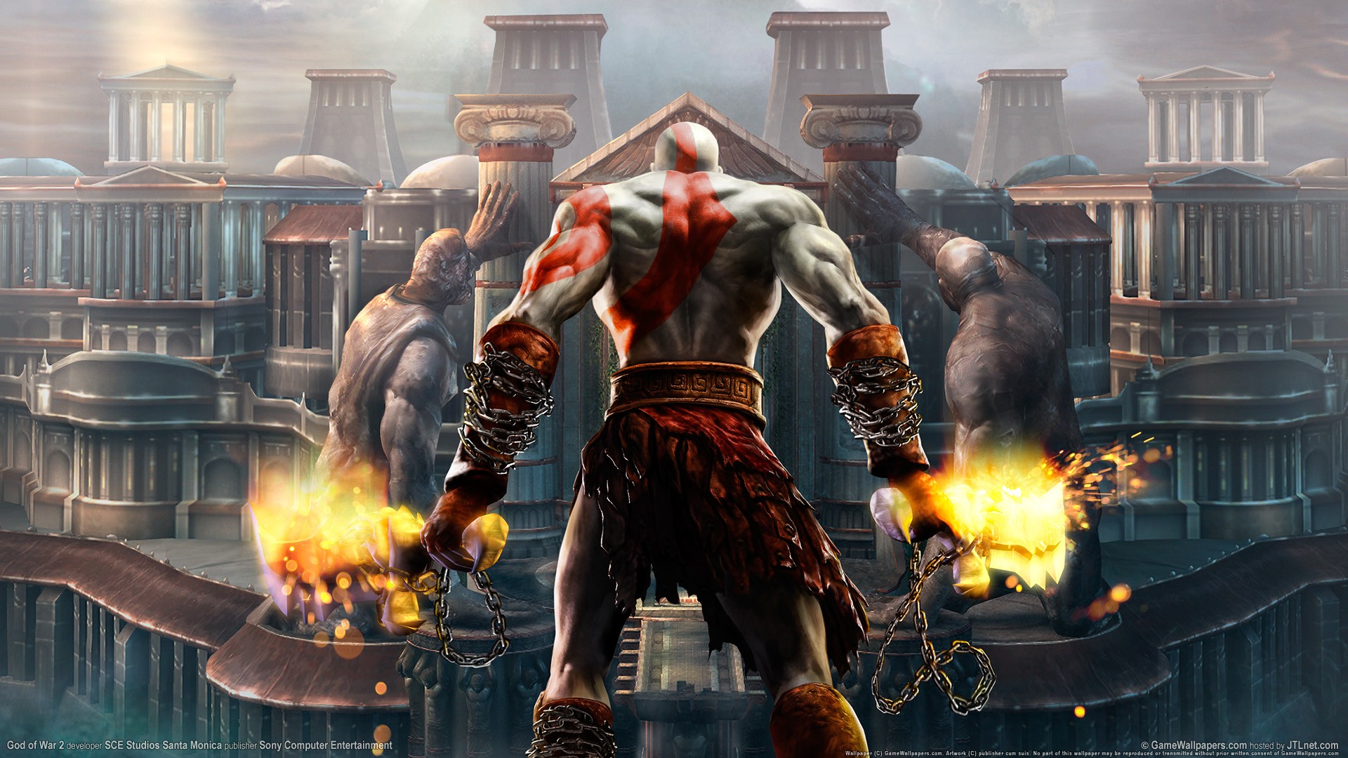 God Of War Ii Kratos Video Games 1920x1080