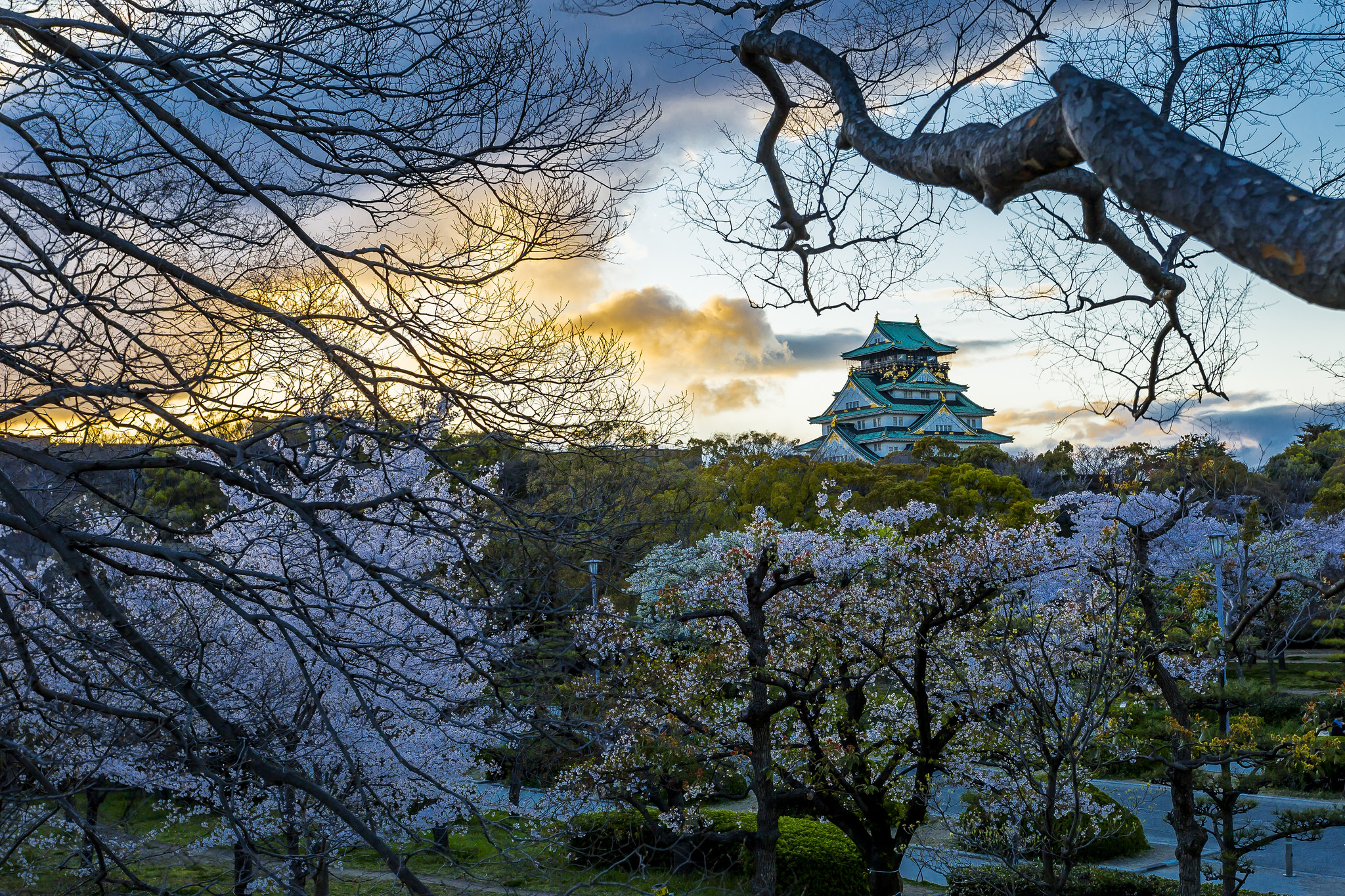 Osaka Castle Castle Japan Park 2048x1365