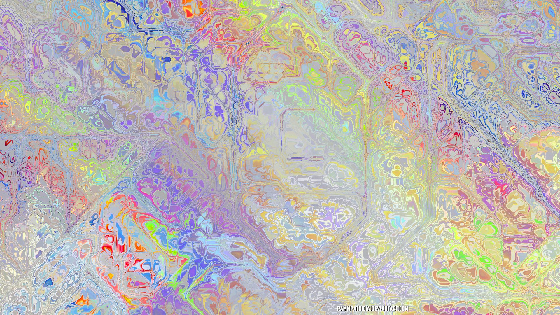 RammPatricia Abstract Digital Art Colorful Iridescent 1920x1080