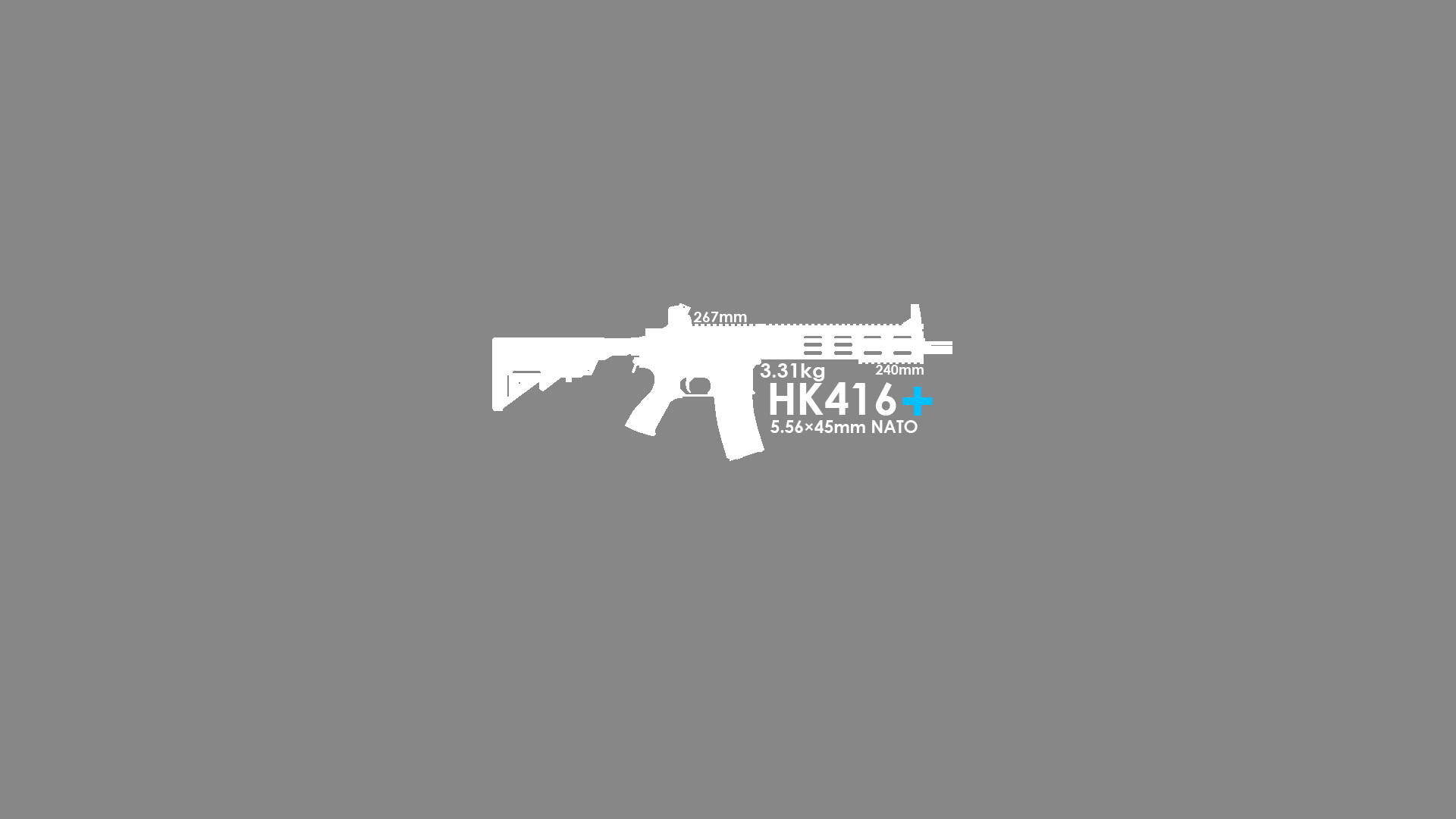 HK 416 Gun Rifles Girls Frontline 1920x1080