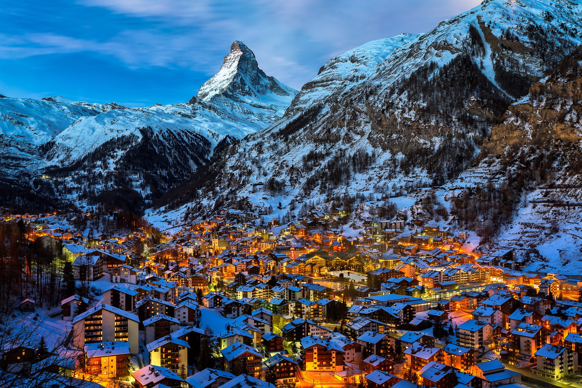 Zermatt Snow Alps Matterhorn 2000x1333