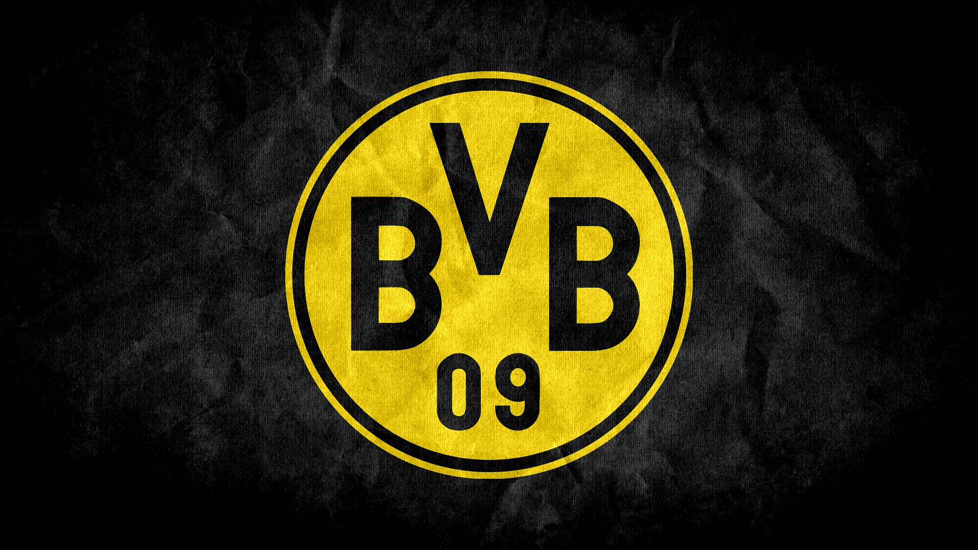 Borussia Dortmund BVB Logo Black Background Sport Soccer Black Germany Yellow Numbers 1920x1080