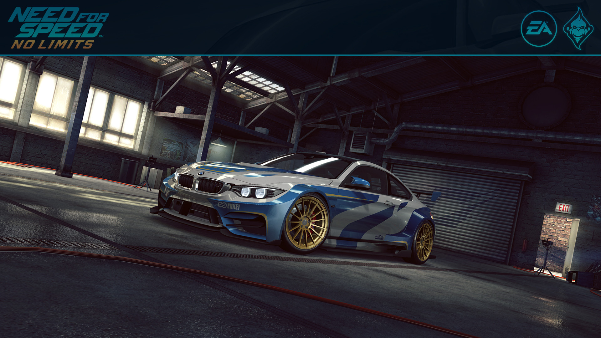 Need For Speed No Limits Video Games Car Vehicle Garages BMW M4 Tuning Need For Speed Colored Wheels 1920x1080