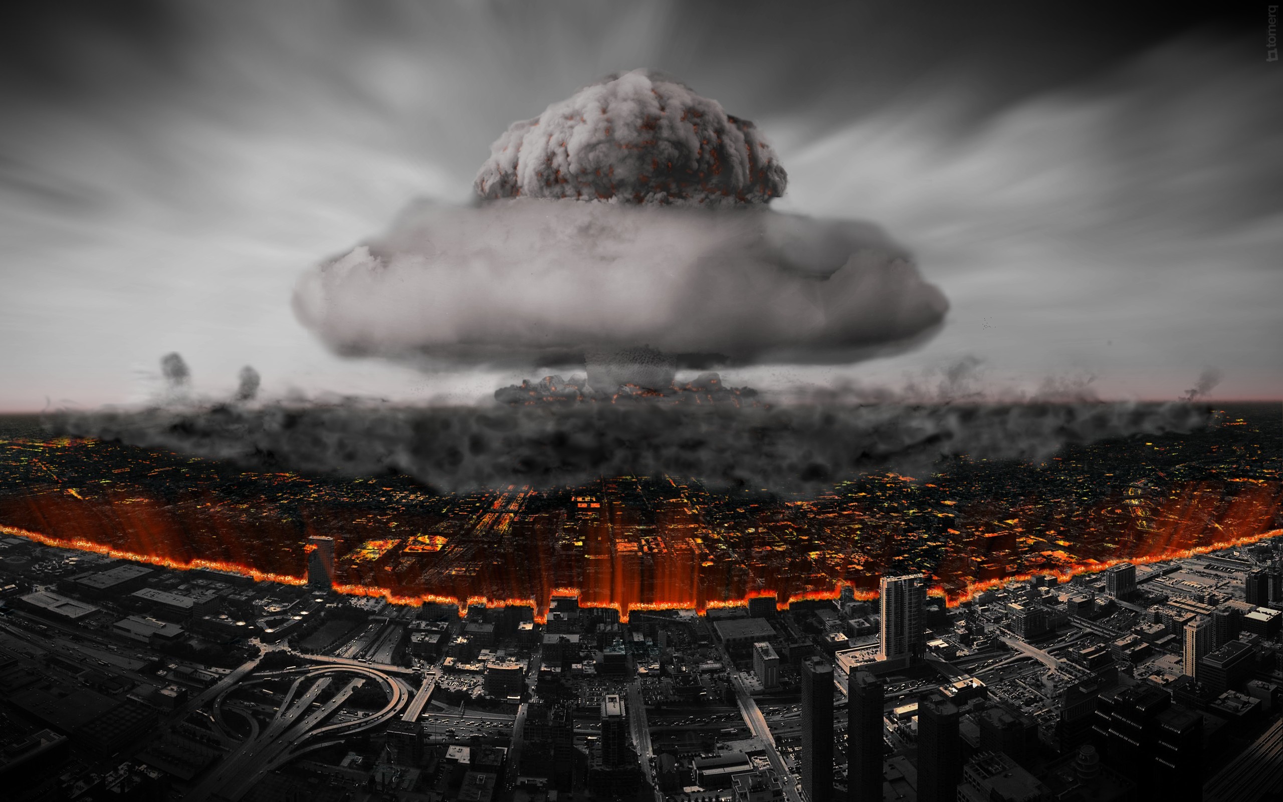 Apocalyptic Nuclear Atomic Bomb 2560x1600