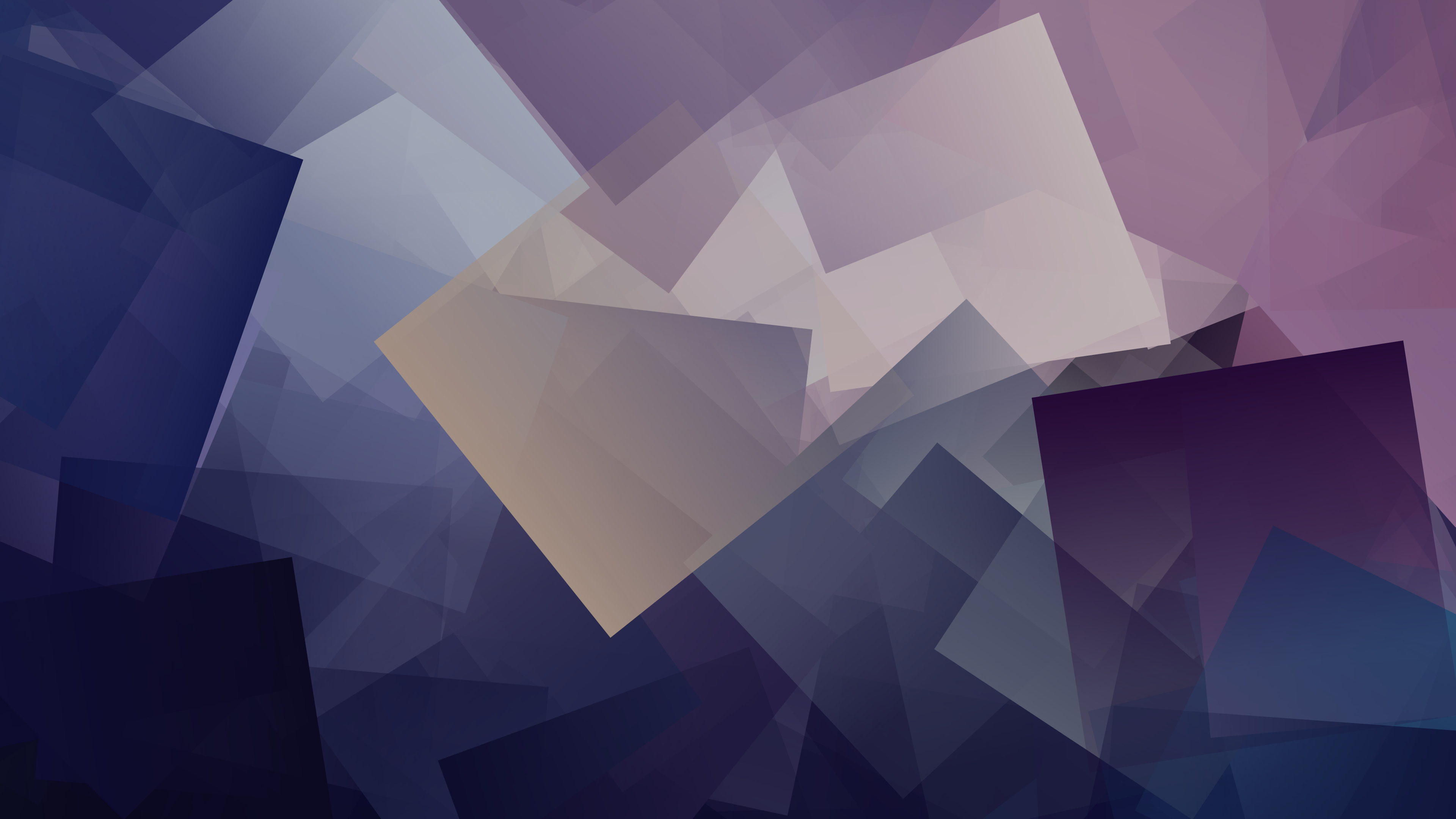 Rave Cube Abstract Geometry Square Gradient 3840x2160