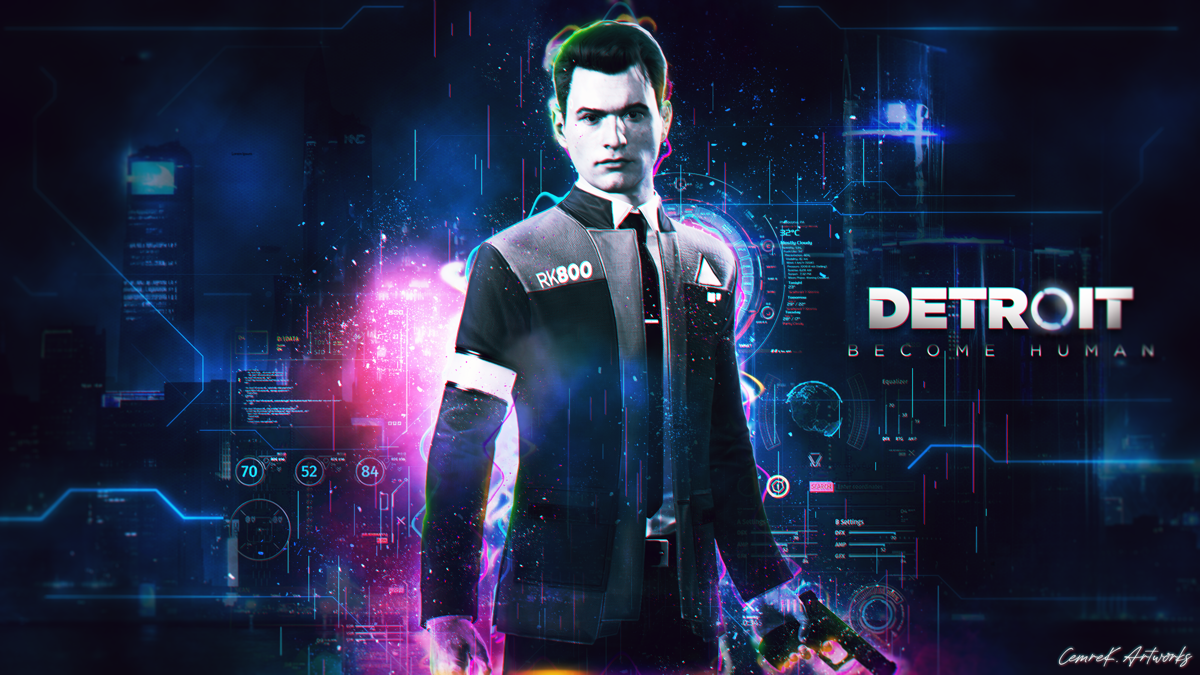 Detroit Become Human Connor Detroit Become Human Video Games Video Game Art Detroit Become Human 3840x2160